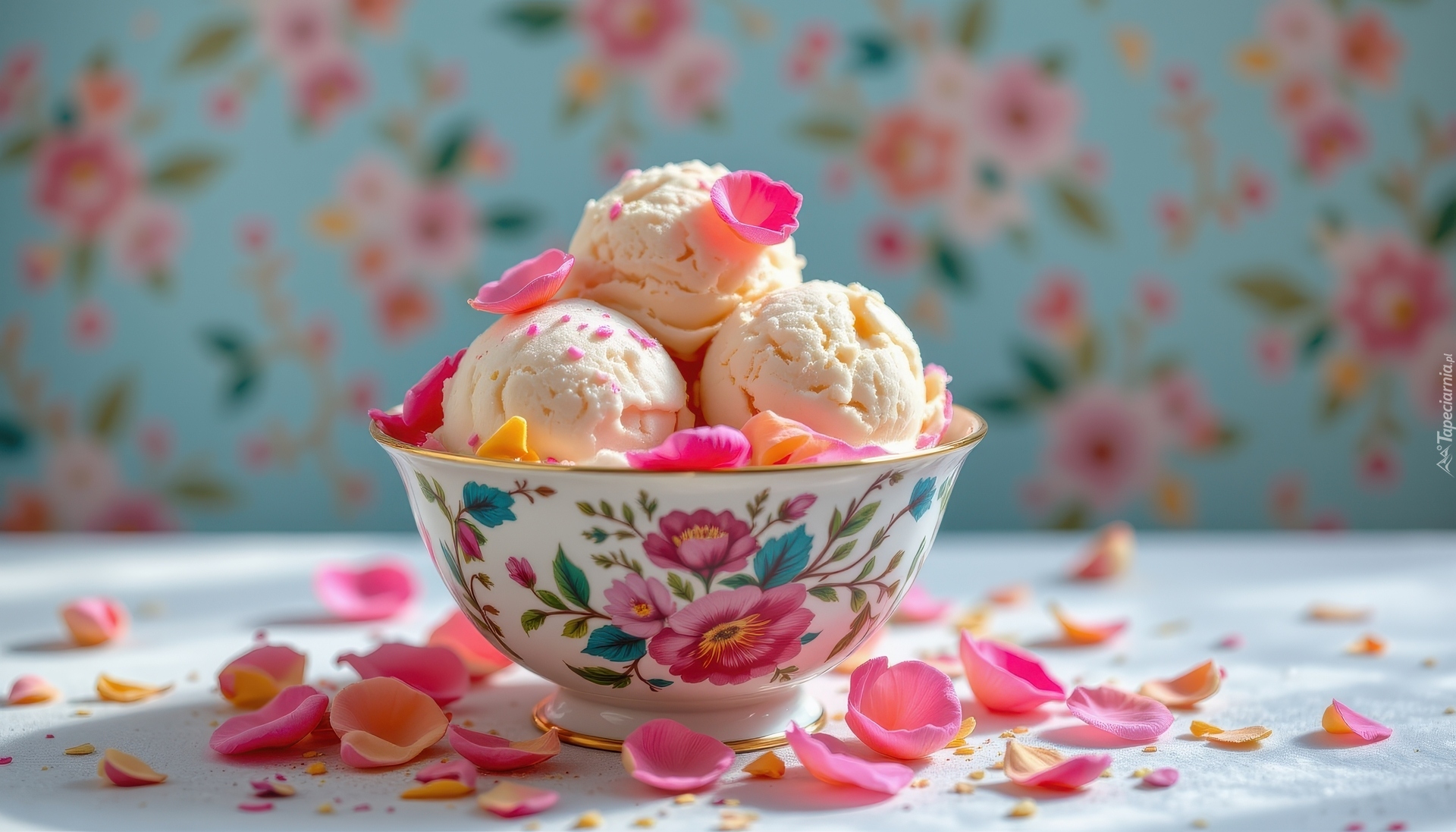 Lody, Gałki, Miseczka, Płatki, Kwiaty