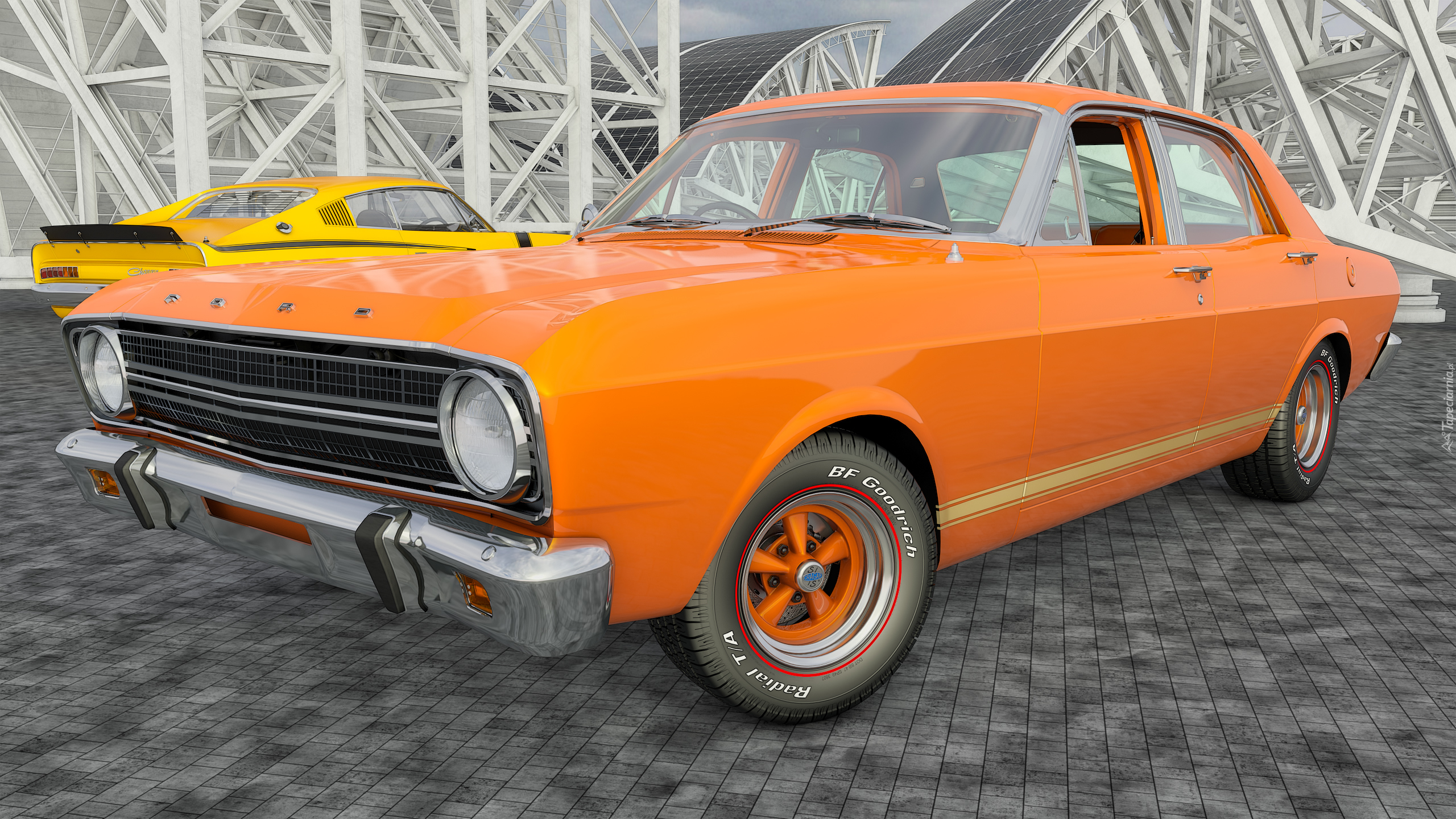 Ford Falcon XR GT, 1967, Zabytkowy, 3D