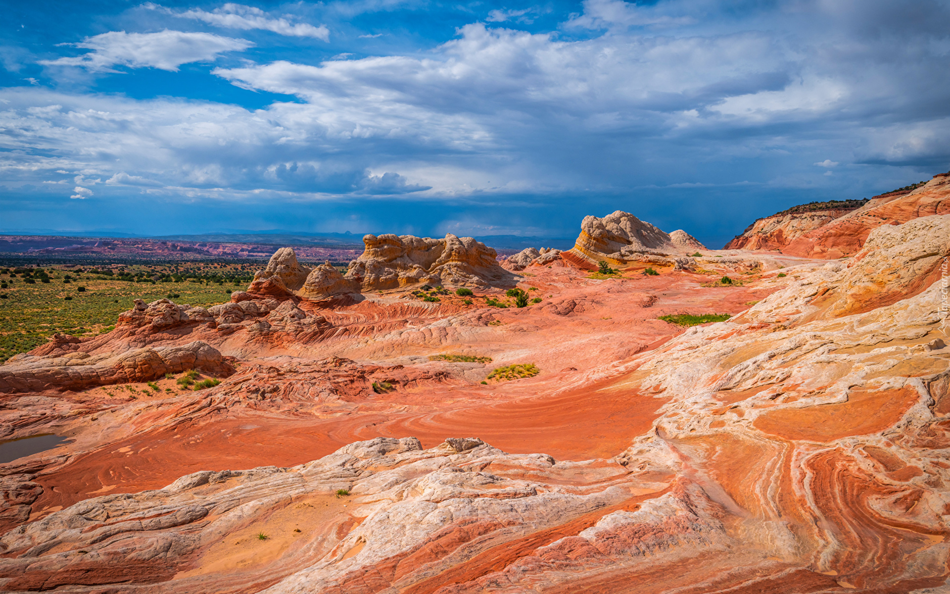 Stany Zjednoczone, Arizona, Pomnik Narodowy Vermilion Cliffs, Skały, Niebo