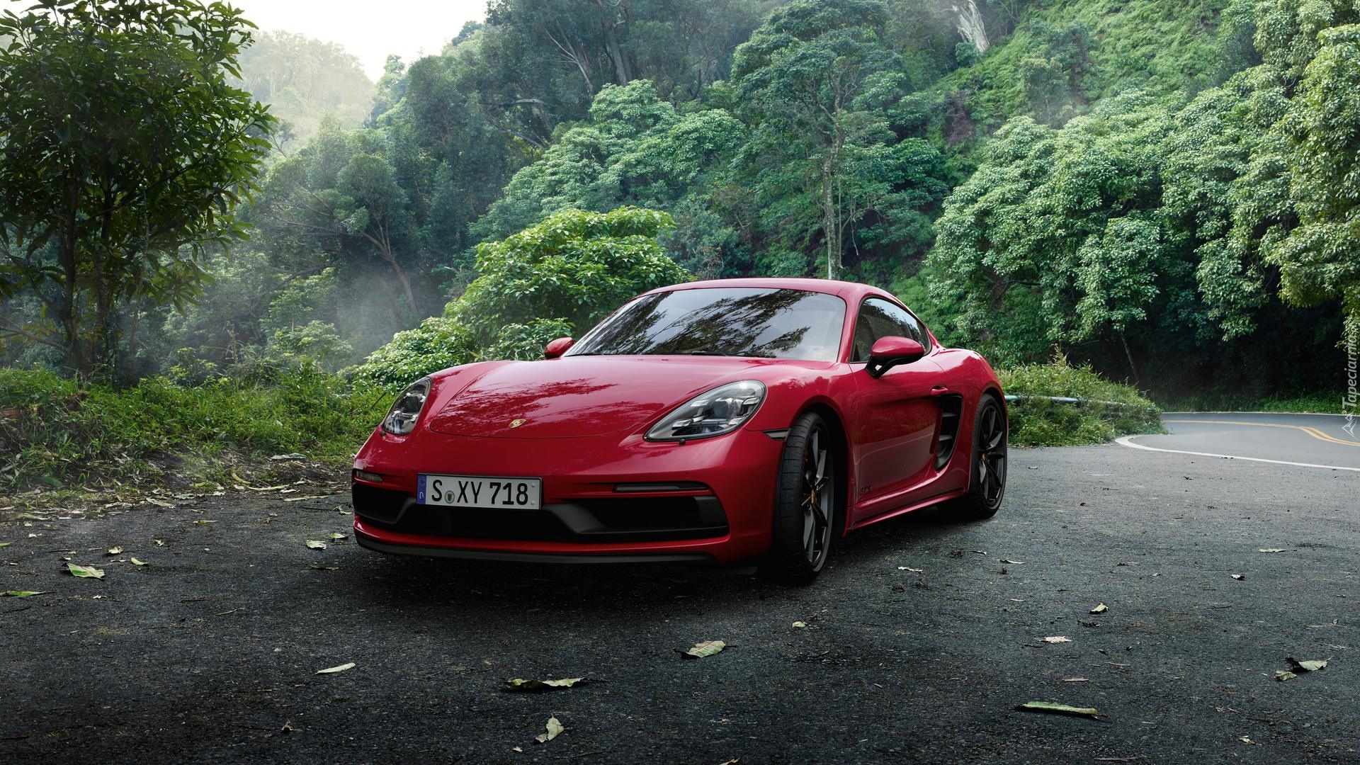 Czerwone, Porsche 718 Cayman GTS