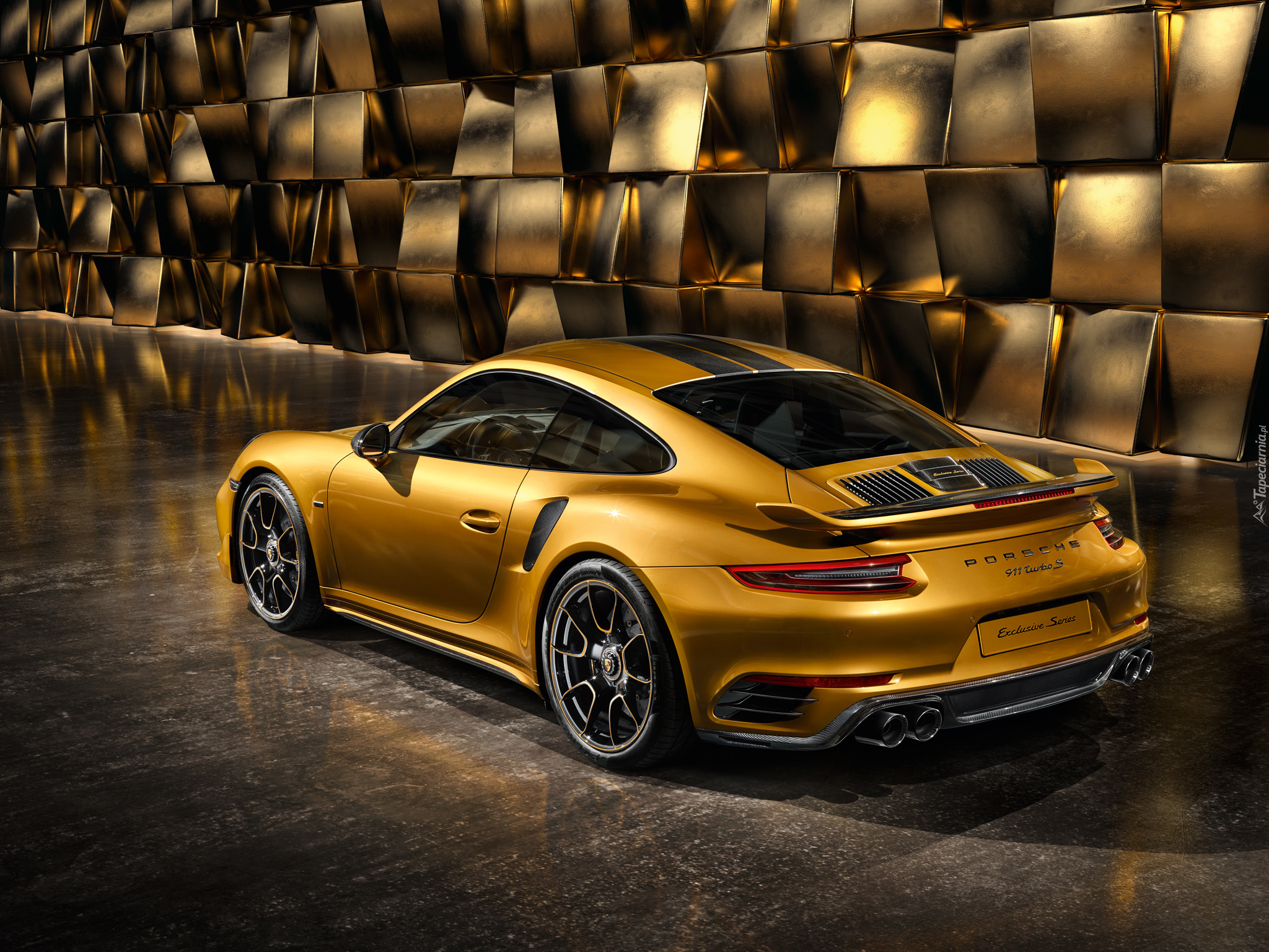 Porsche 911 Turbo S Exclusive Series, 2018, Bok, Tył