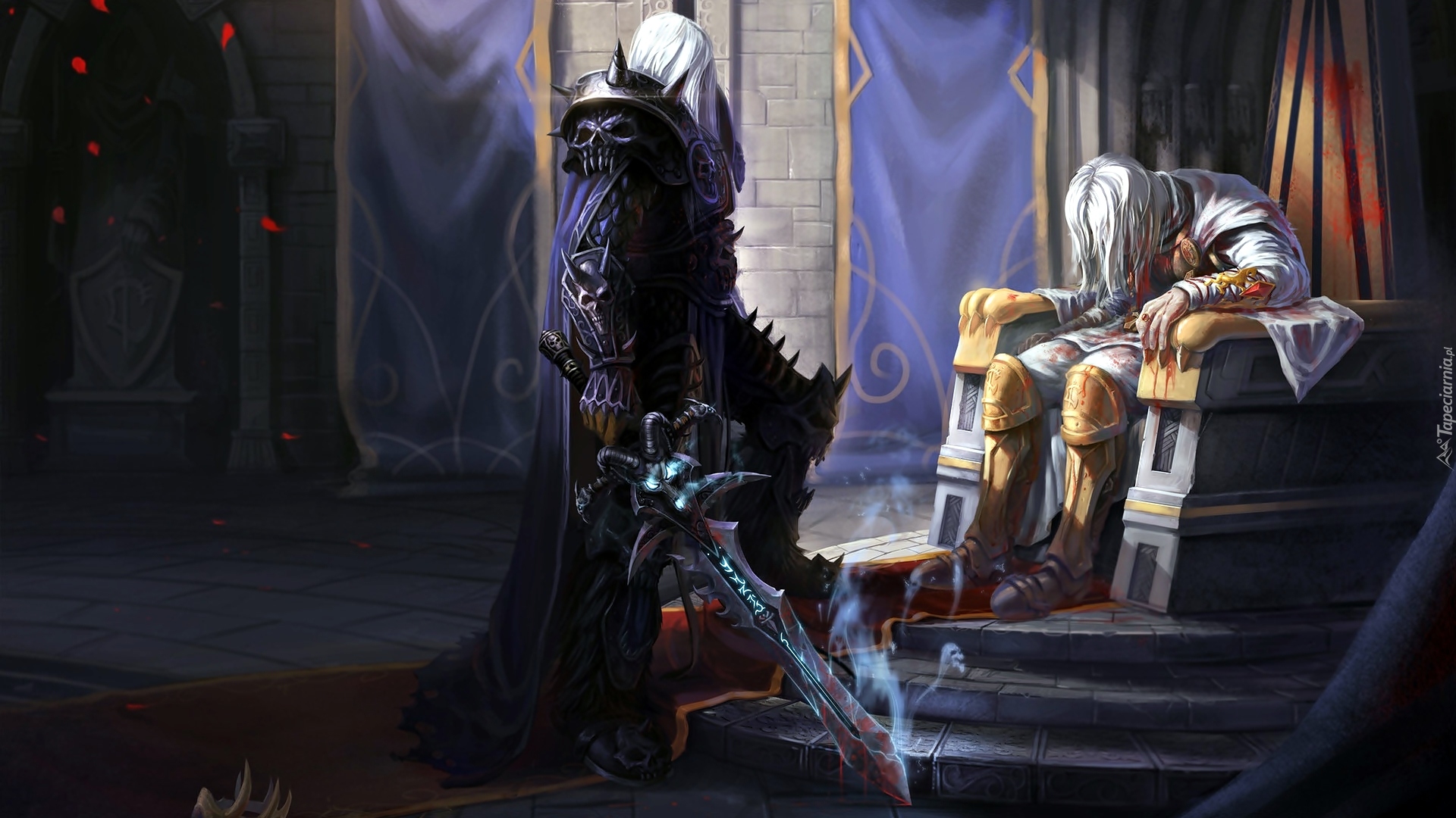 Gra, World of Warcraft, Arthas Rise of the Lich King, Arthas Menethil, Zbroja, Miecz