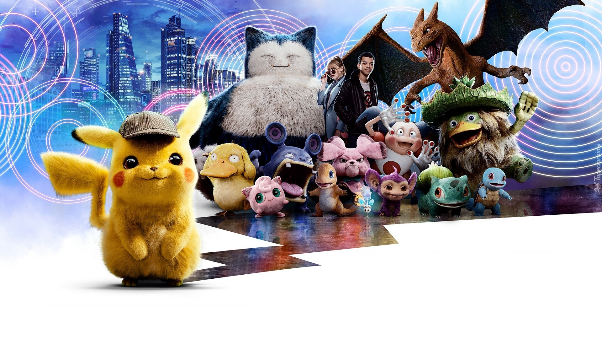 Film, Pokemon Detektyw Pikachu, Kathryn Newton, Justice Smith