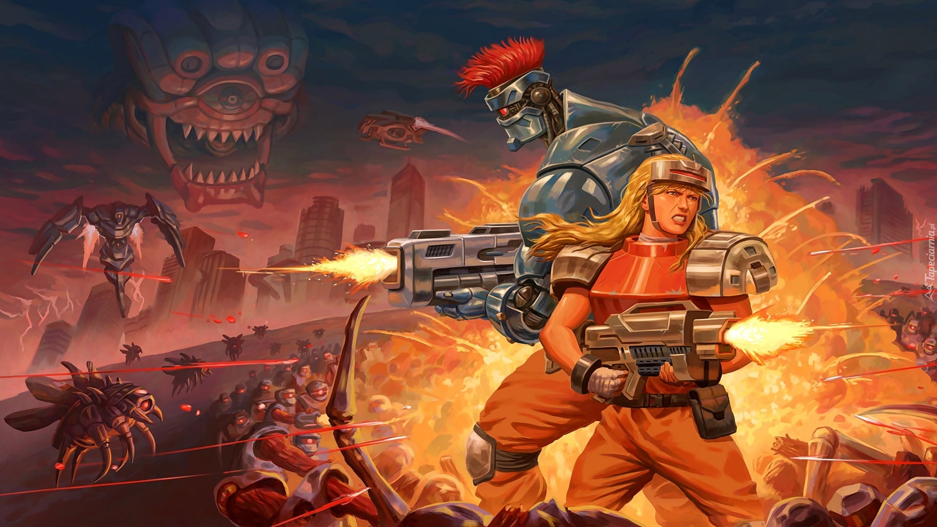 Gra, Blazing Chrome, Postacie