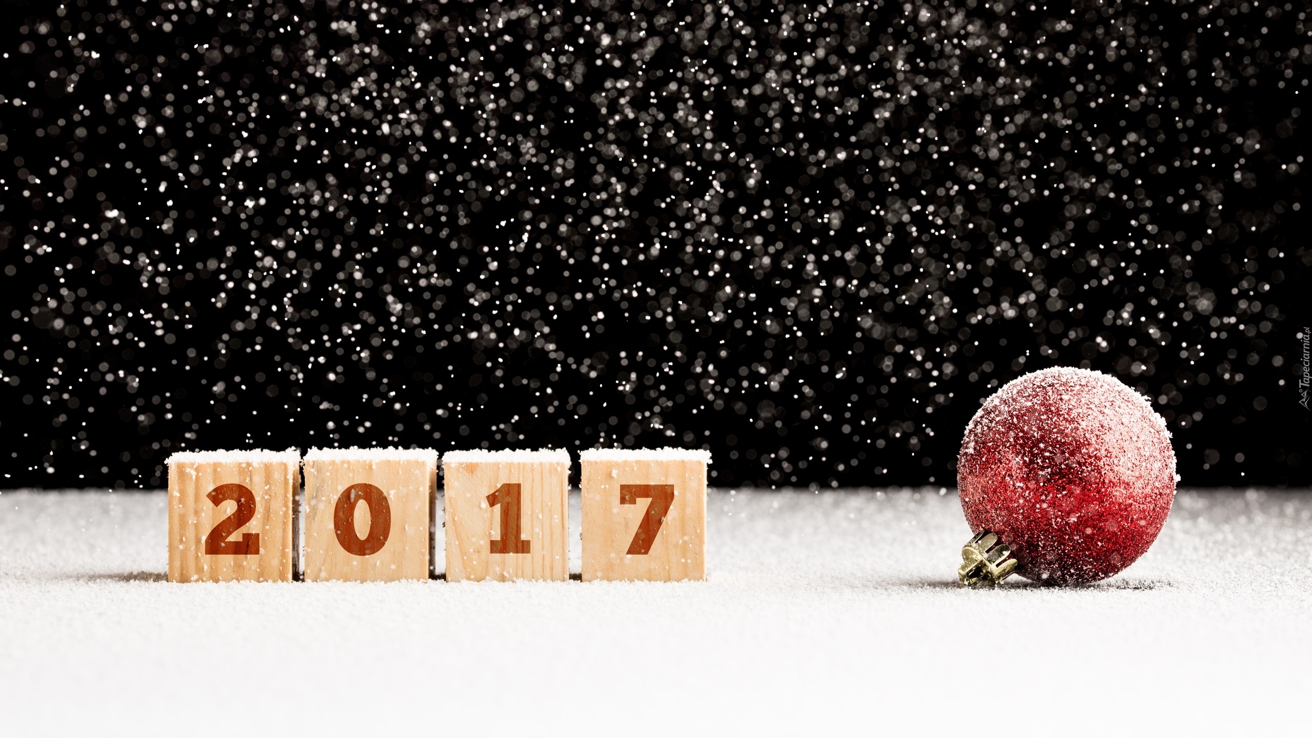 Nowy Rok 2017, Bombka, Śnieg
