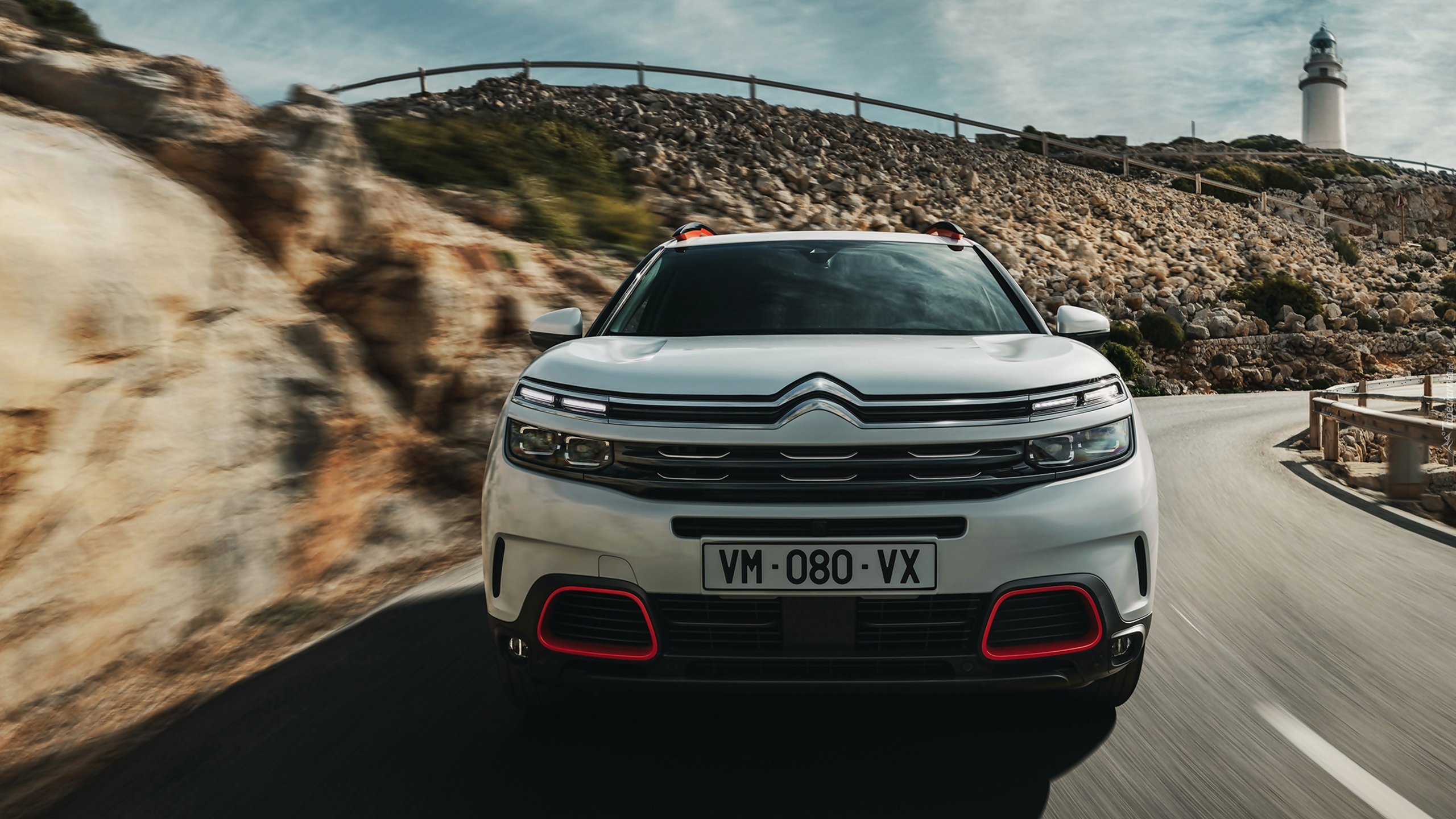 Biały, Citroen C5, Aircross, Przód