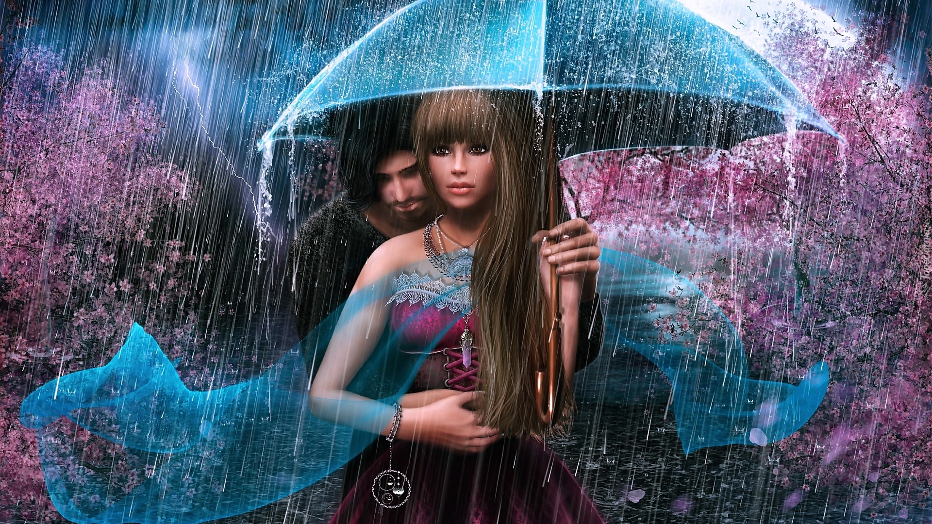 Para, Parasol, Deszcz