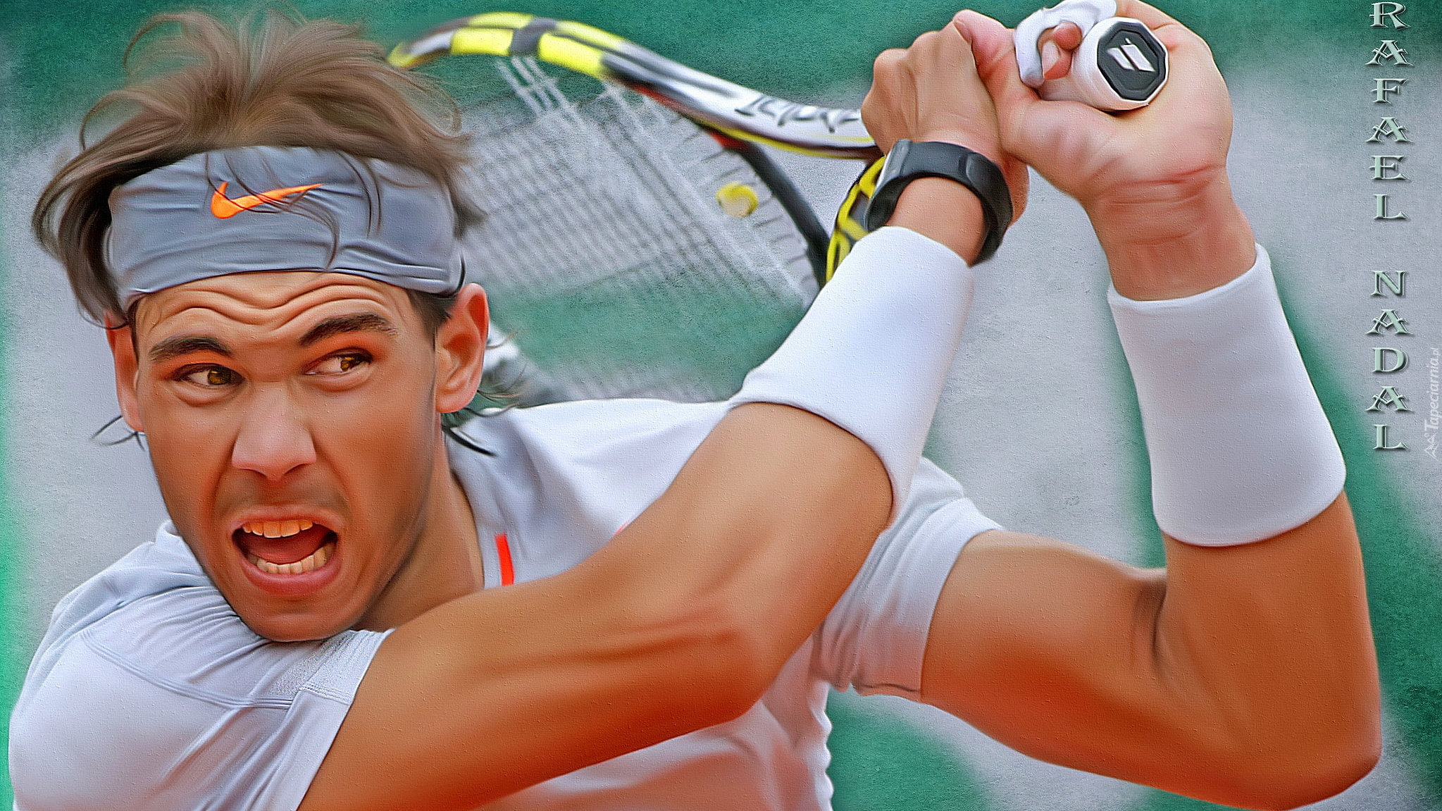 Rafael Nadal, Tenis, Grafika