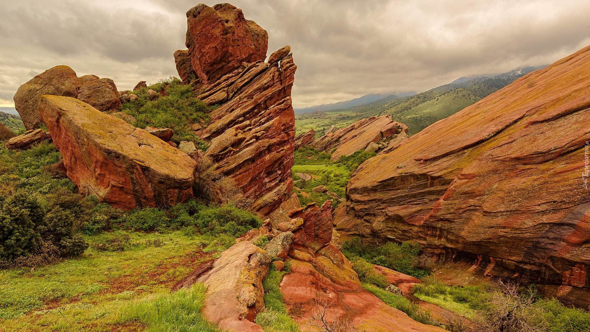 Skały, Red Rocks Park, Hrabstwo Jefferson, Kolorado, Stany Zjednoczone