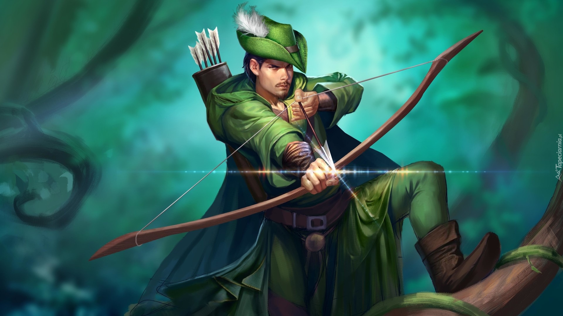 Robin Hood, Łuk, Strzały, Grafika