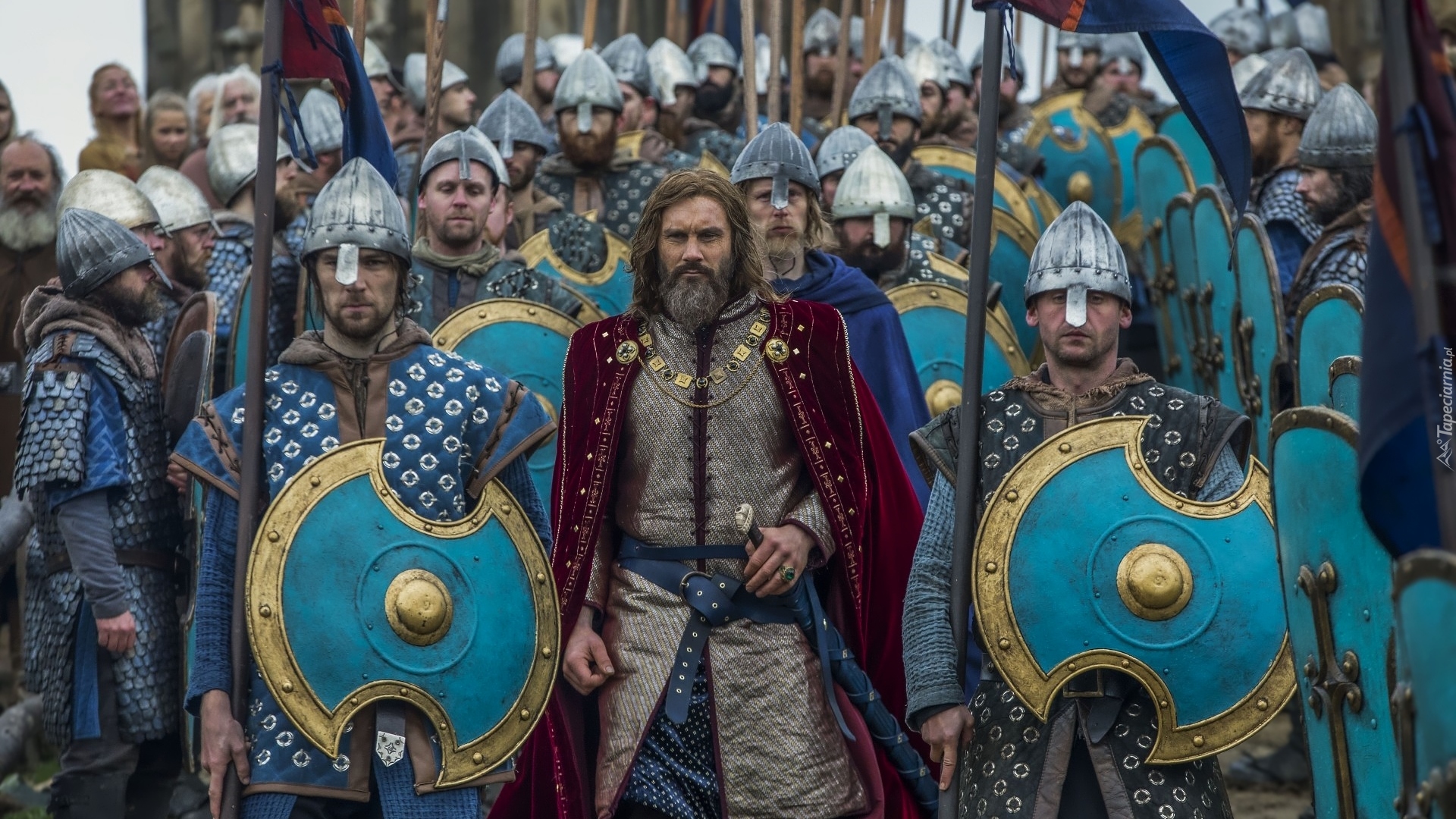 Serial, Wikingowie, Vikings, Rollo Lothbrok, Wojsko frankijskie, Żołnierze, Aktor, Clive Standen