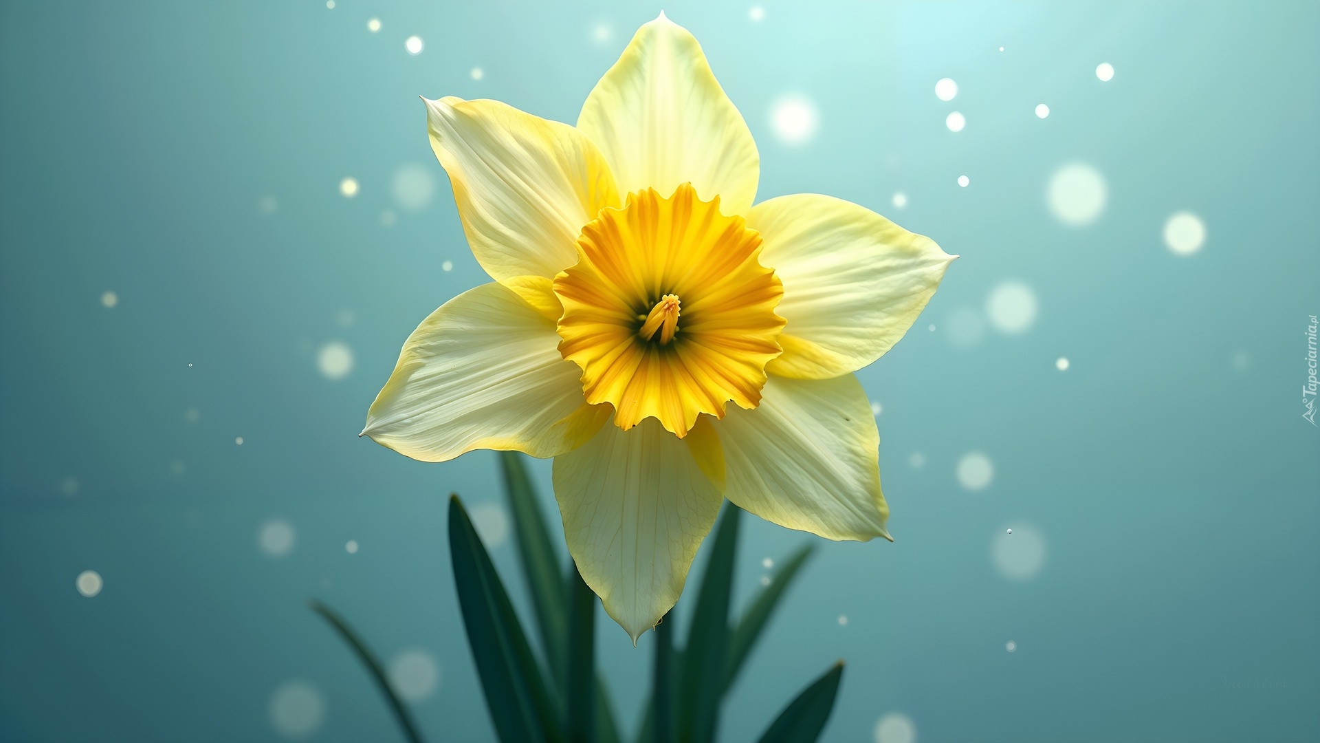 Rozkwitnięty, Kwiat, Narcyz żonkil