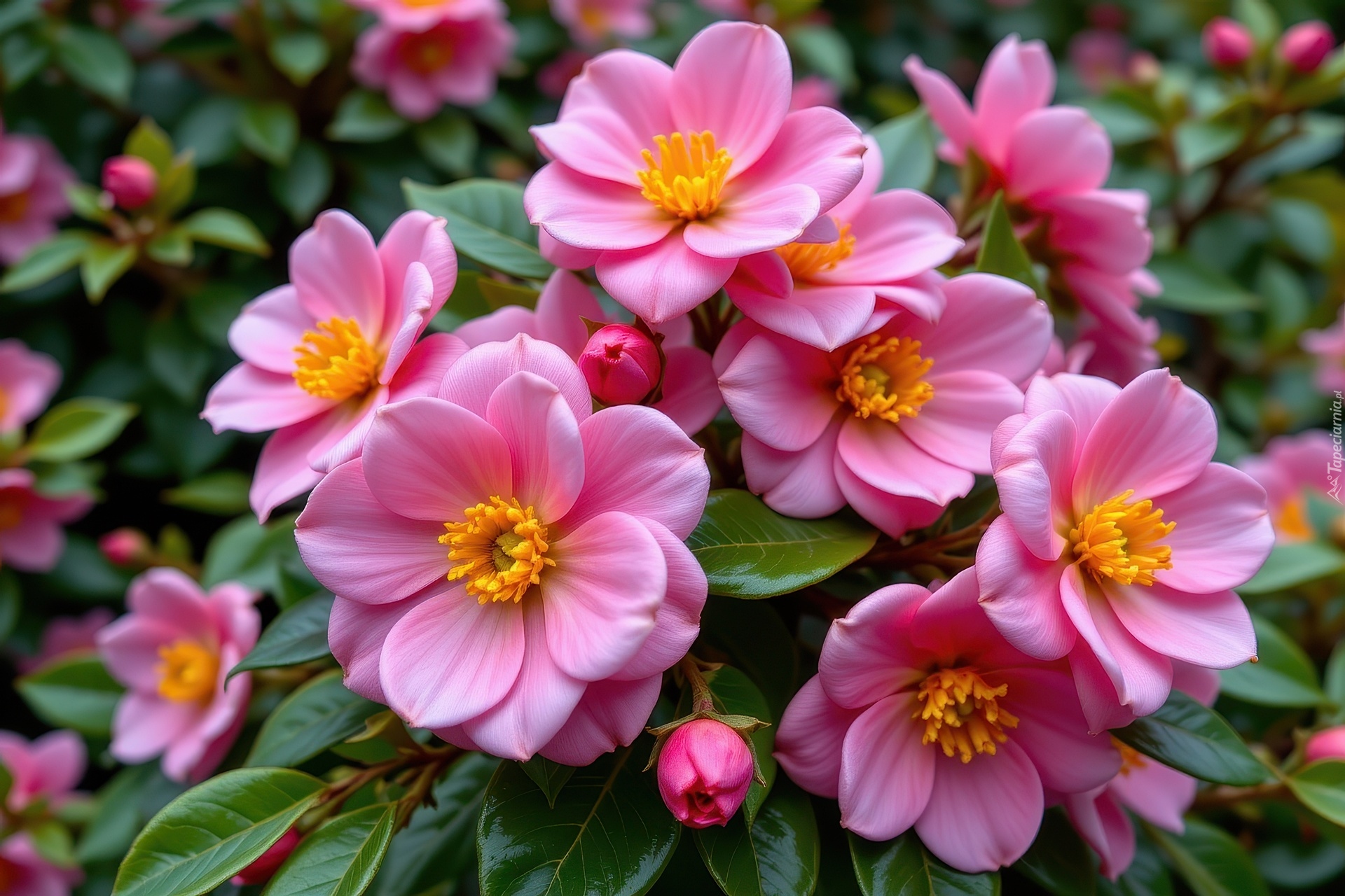 Kwiaty, Różowe, Grafika AI