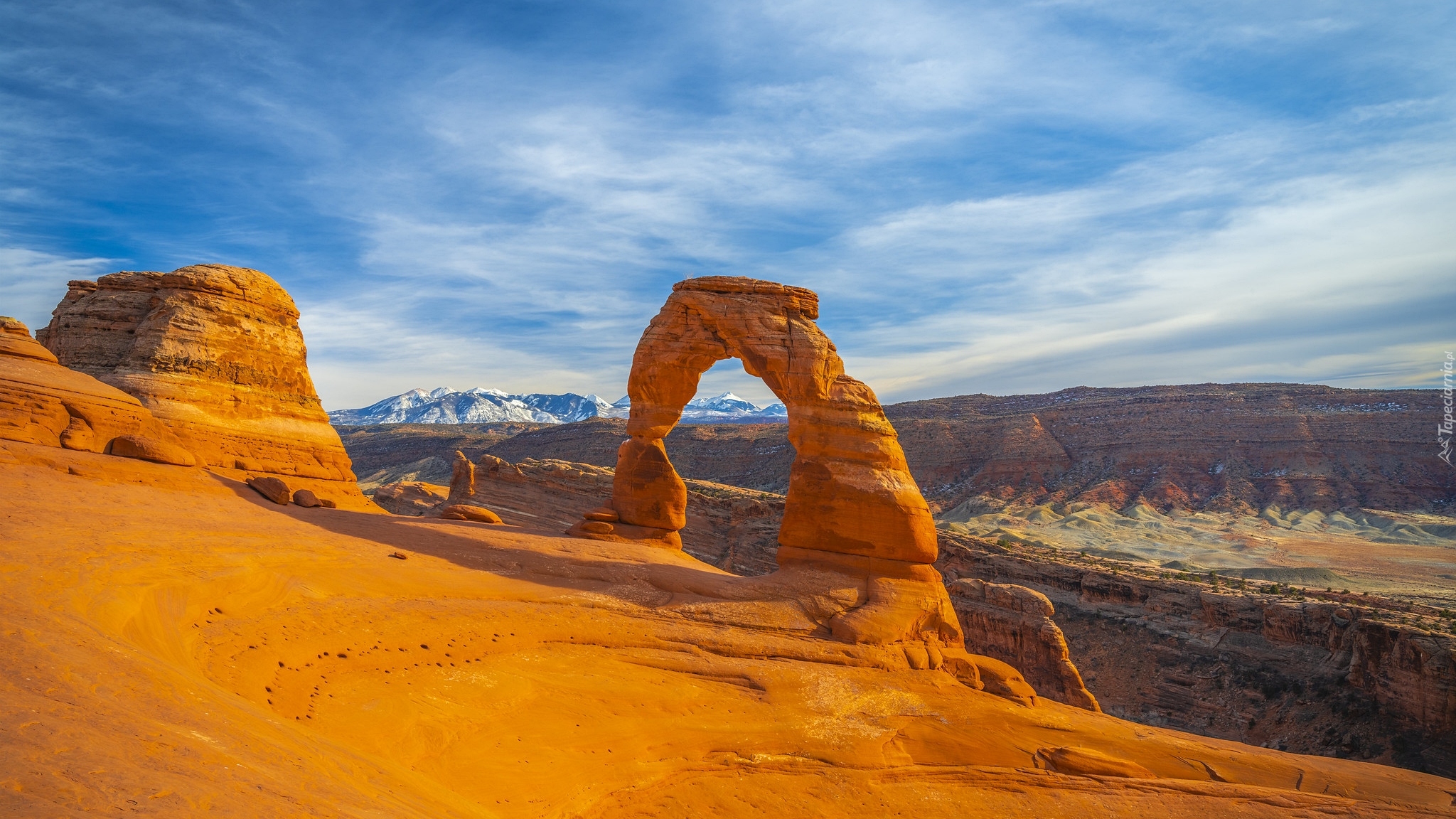 Park Narodowy Arches, Skały, Łuk skalny, Delicate Arch, Utah, Stany Zjednoczone