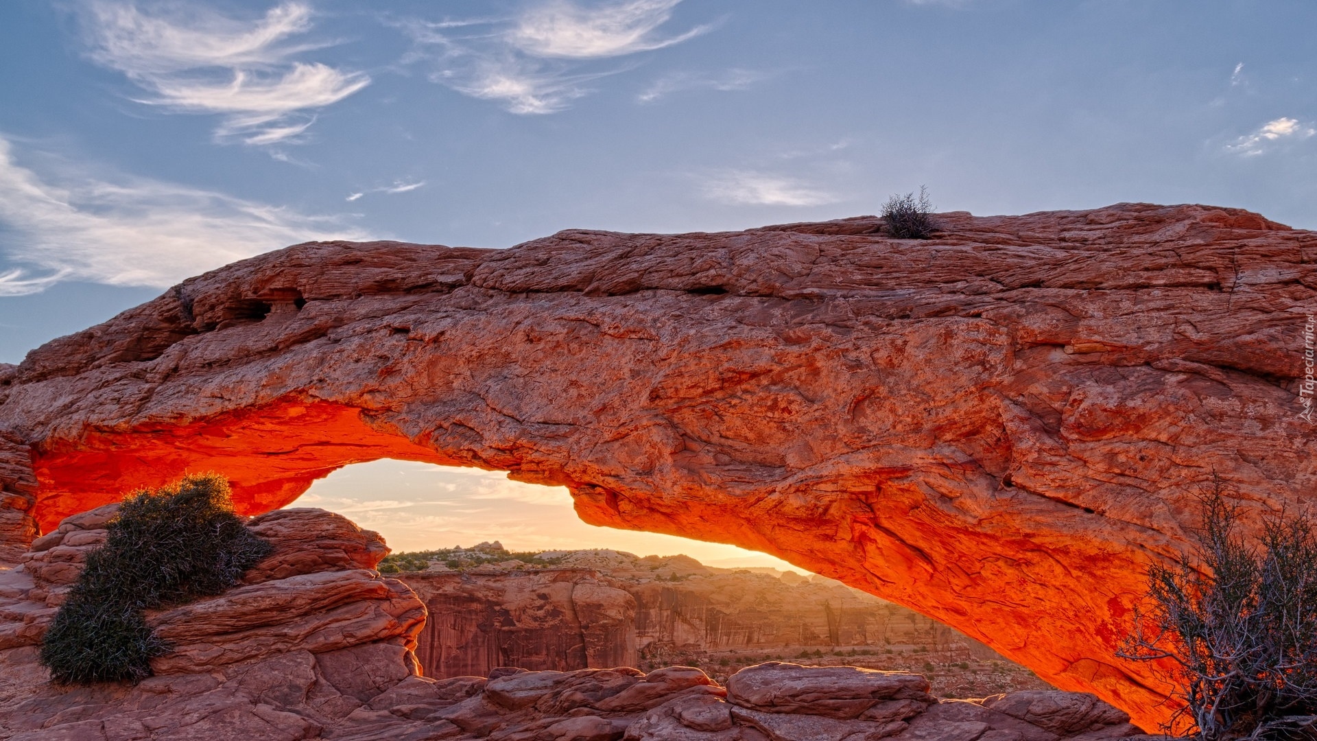 Kanion, Skała, Park Narodowy Canyonlands, Stan Utah, Stany Zjednoczone