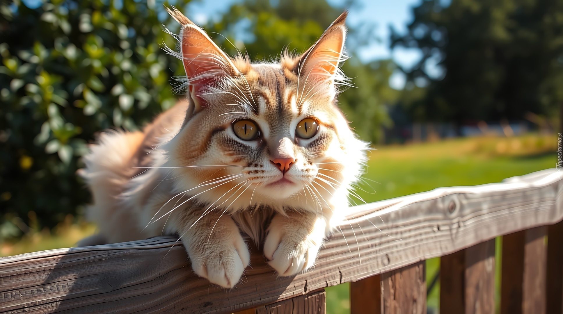 Rudy, Kot, Płot, Grafika AI