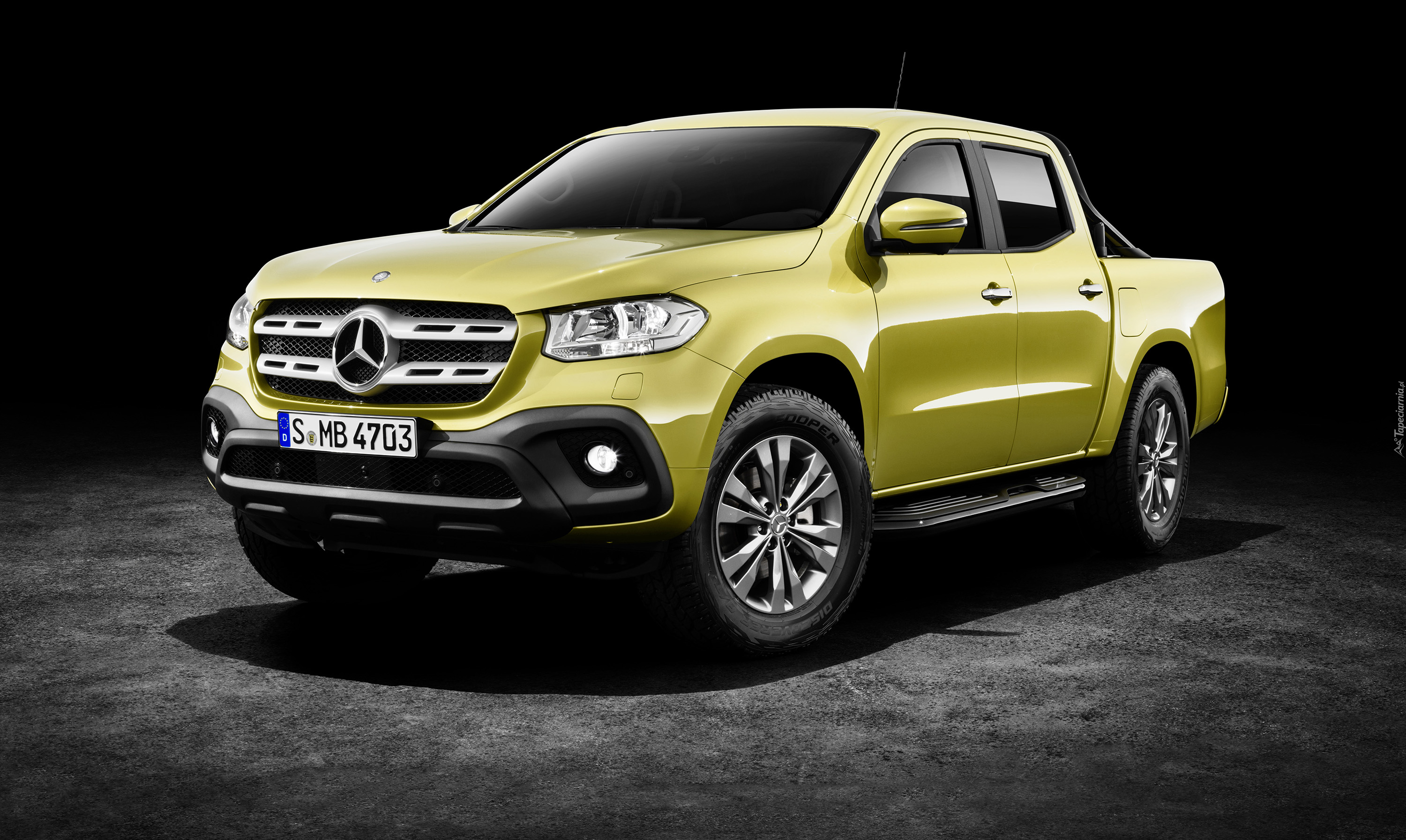 Żółty, Mercedes-Benz X-Class Pick Up, 2017