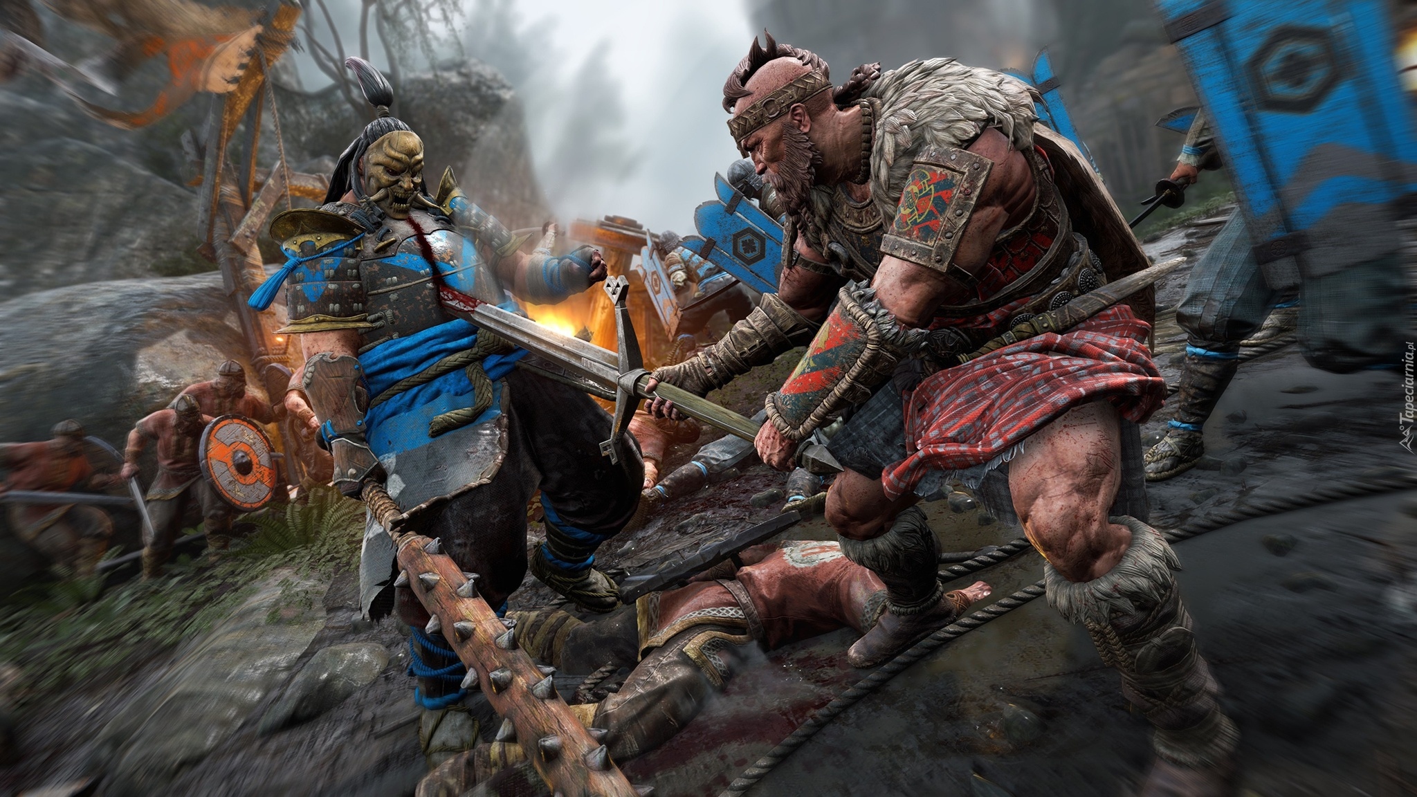 For Honor, Samuraj, Shugoki, Wiking, Gaidheil, Bitwa, Broń