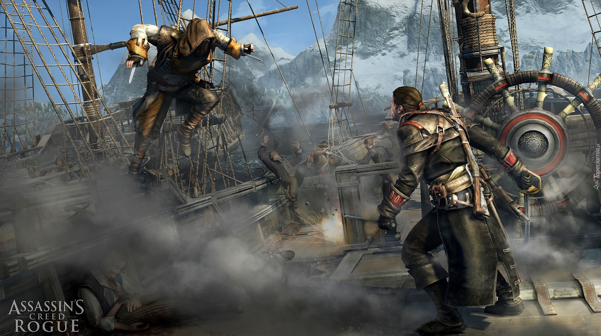 Gra, Assassins Creed Rogue, Postacie, Statek, Walka