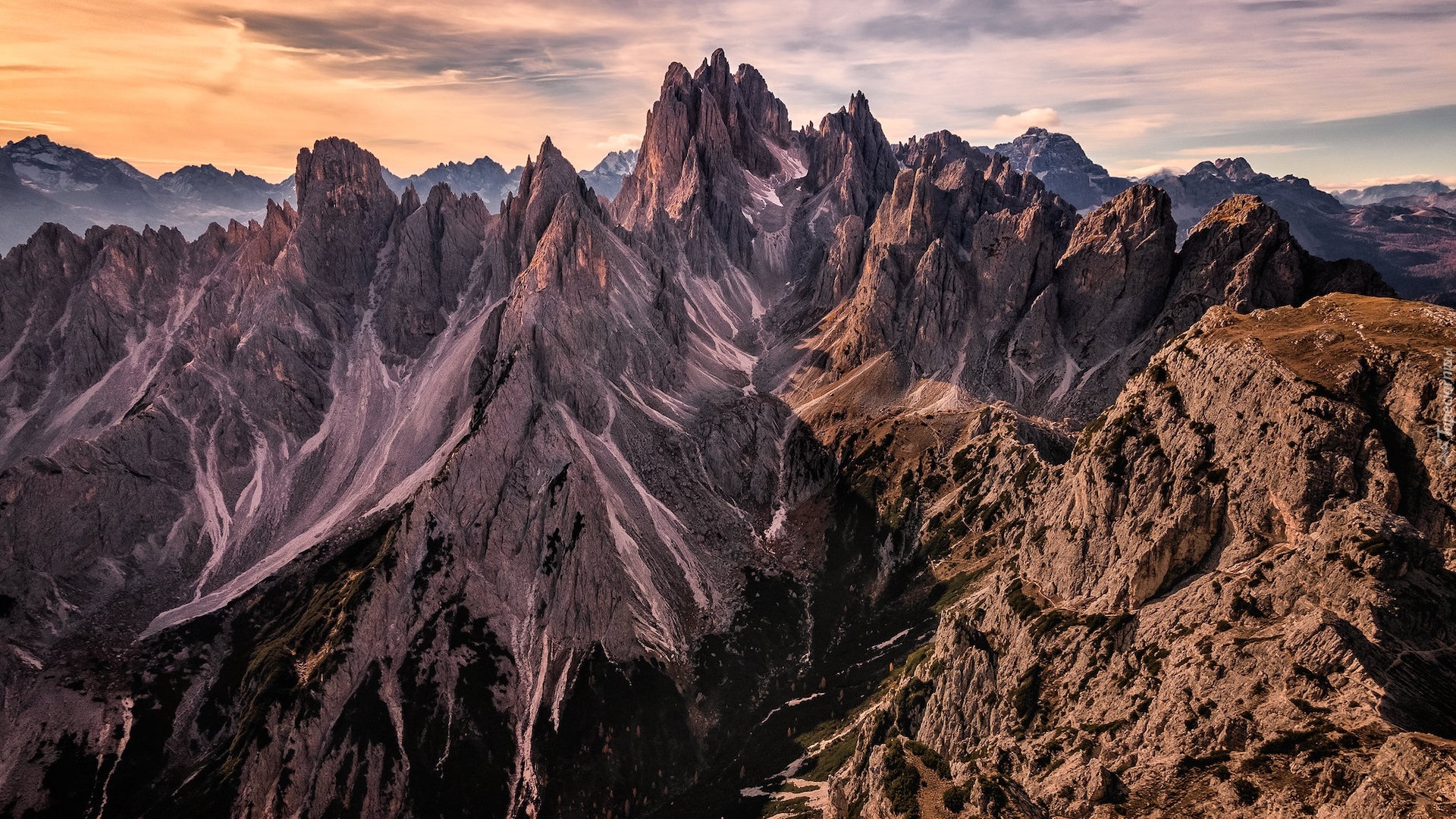 Włochy, Region Trentino, Góry, Dolomity, Skały