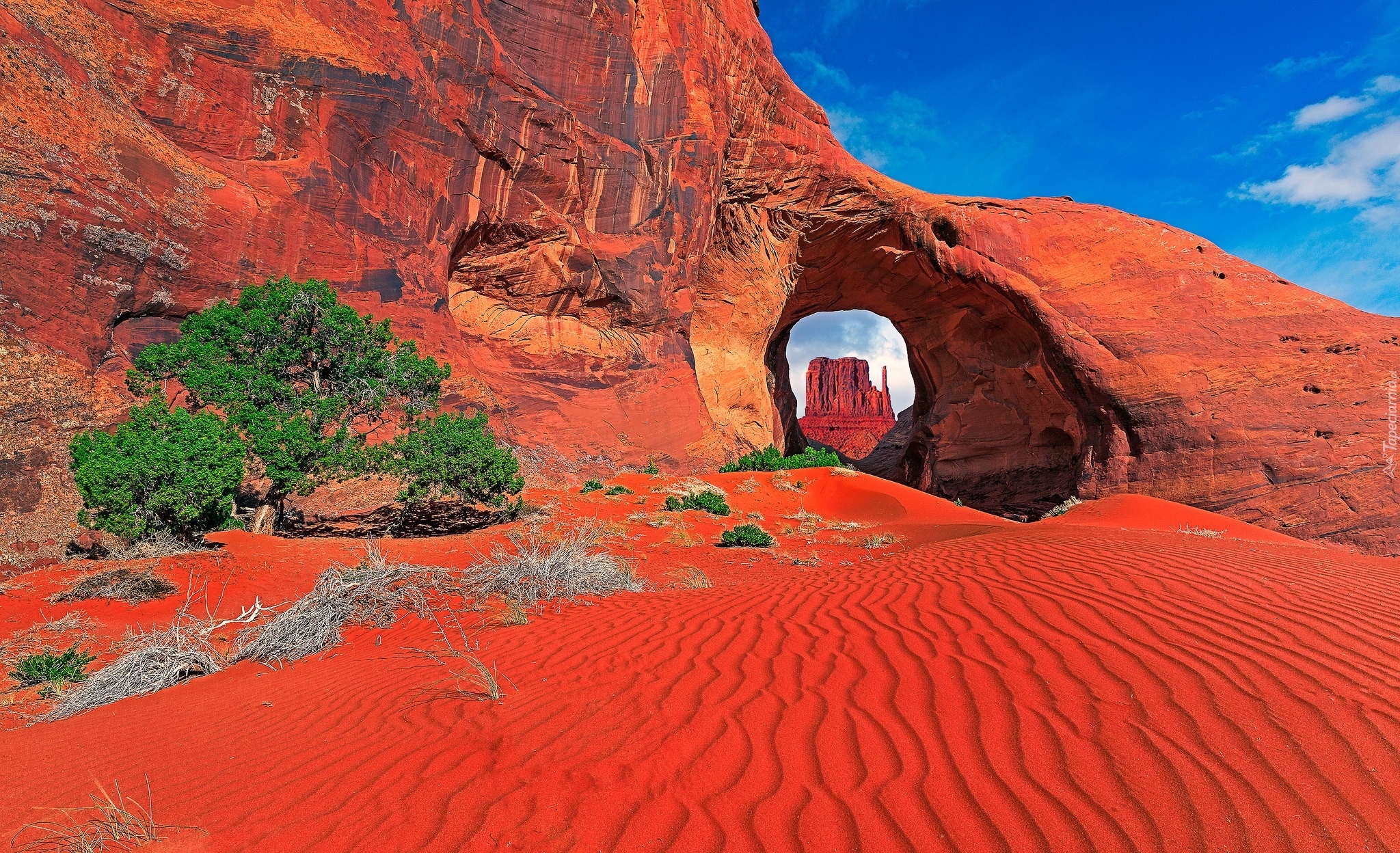 Stany Zjednoczone, Park Narodowy Monument Valley, Monument Valley, Dolina Pomników, Utah, Arizona, Czerwone, Skały