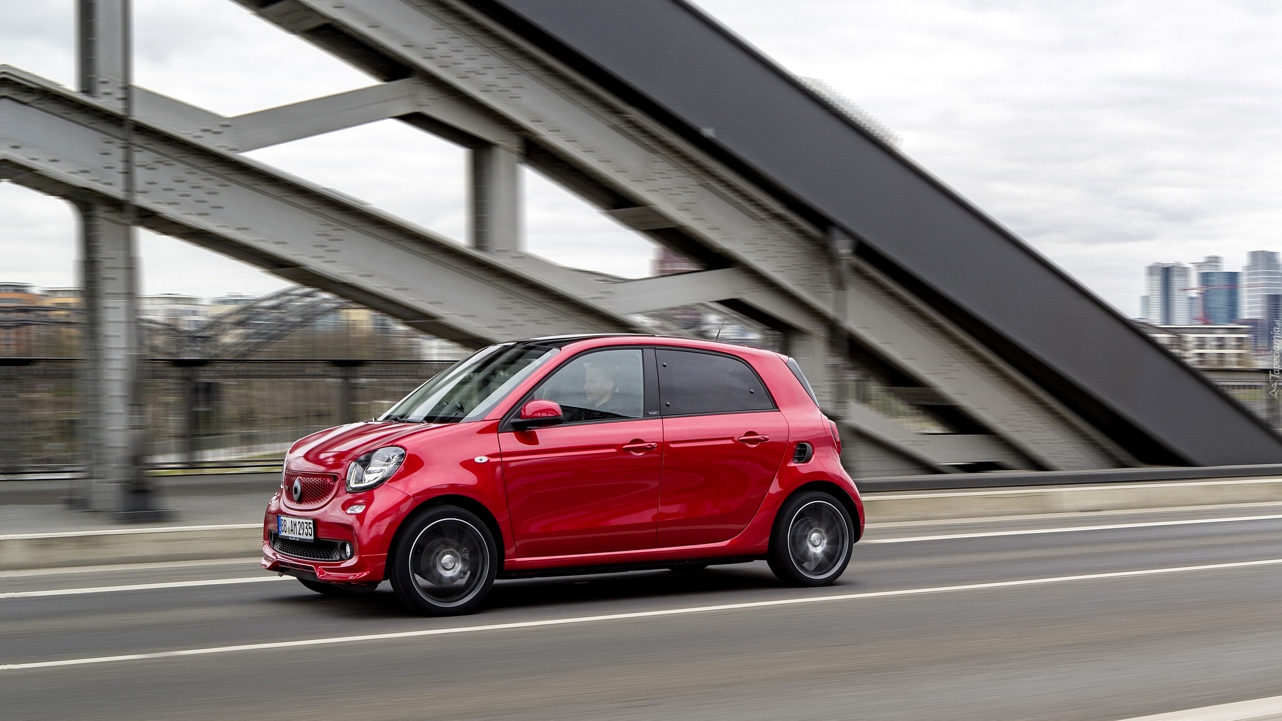 Czerwony, Smart Forfour Brabus, 2017