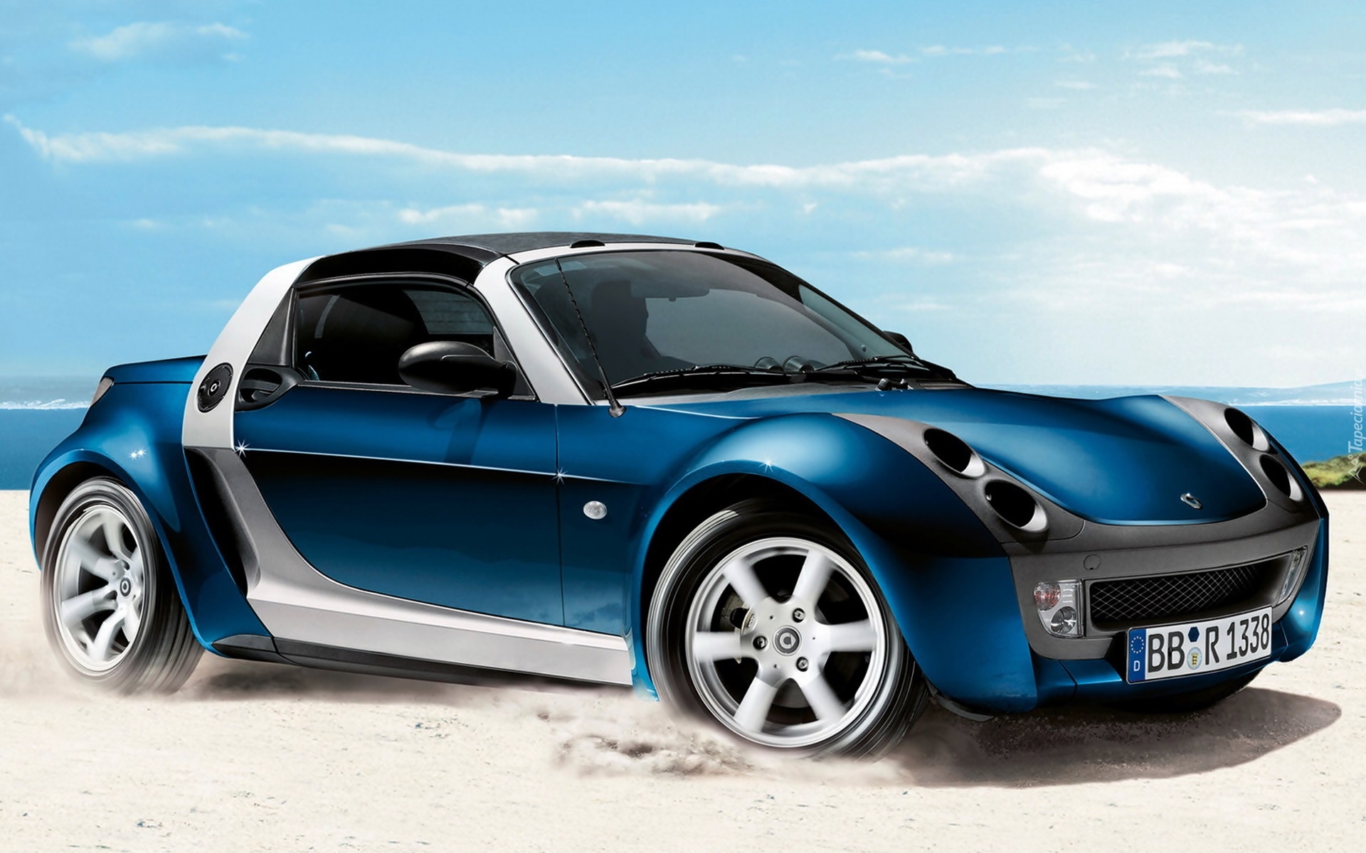 Smart Roadster Bluestar, 2005, Piasek, Morze