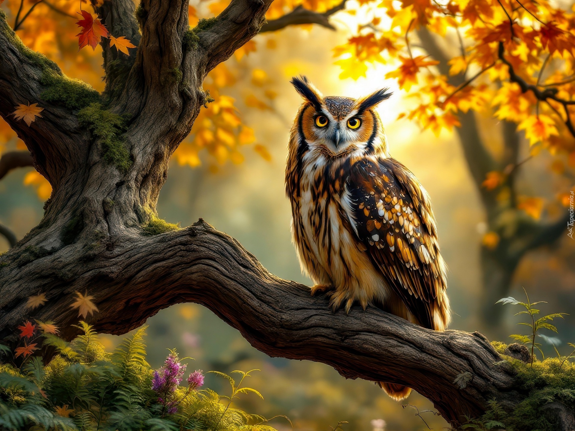 Ptak, Sowa uszata, Konar