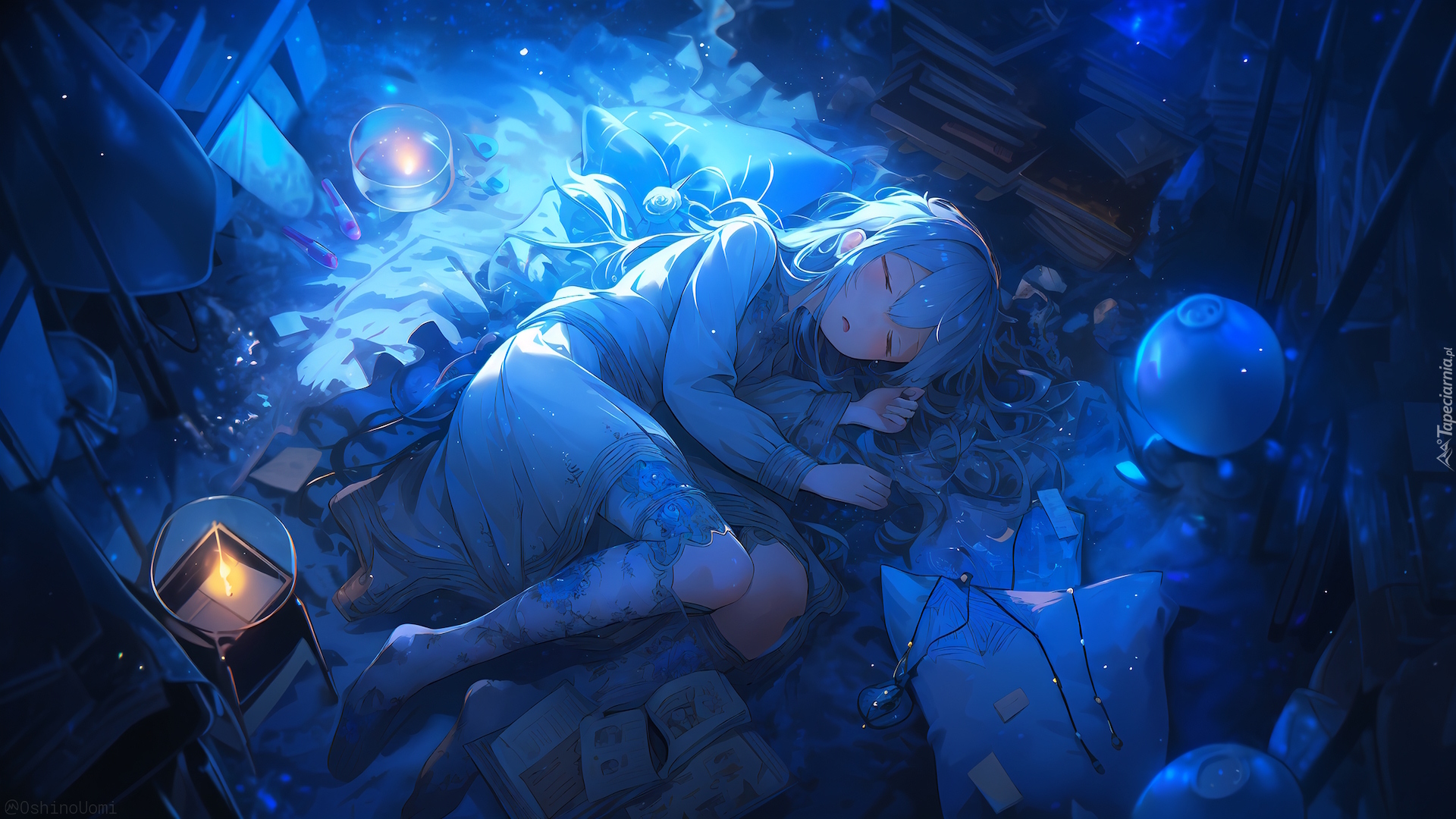 Anime, Dziewczyna, Śpiąca