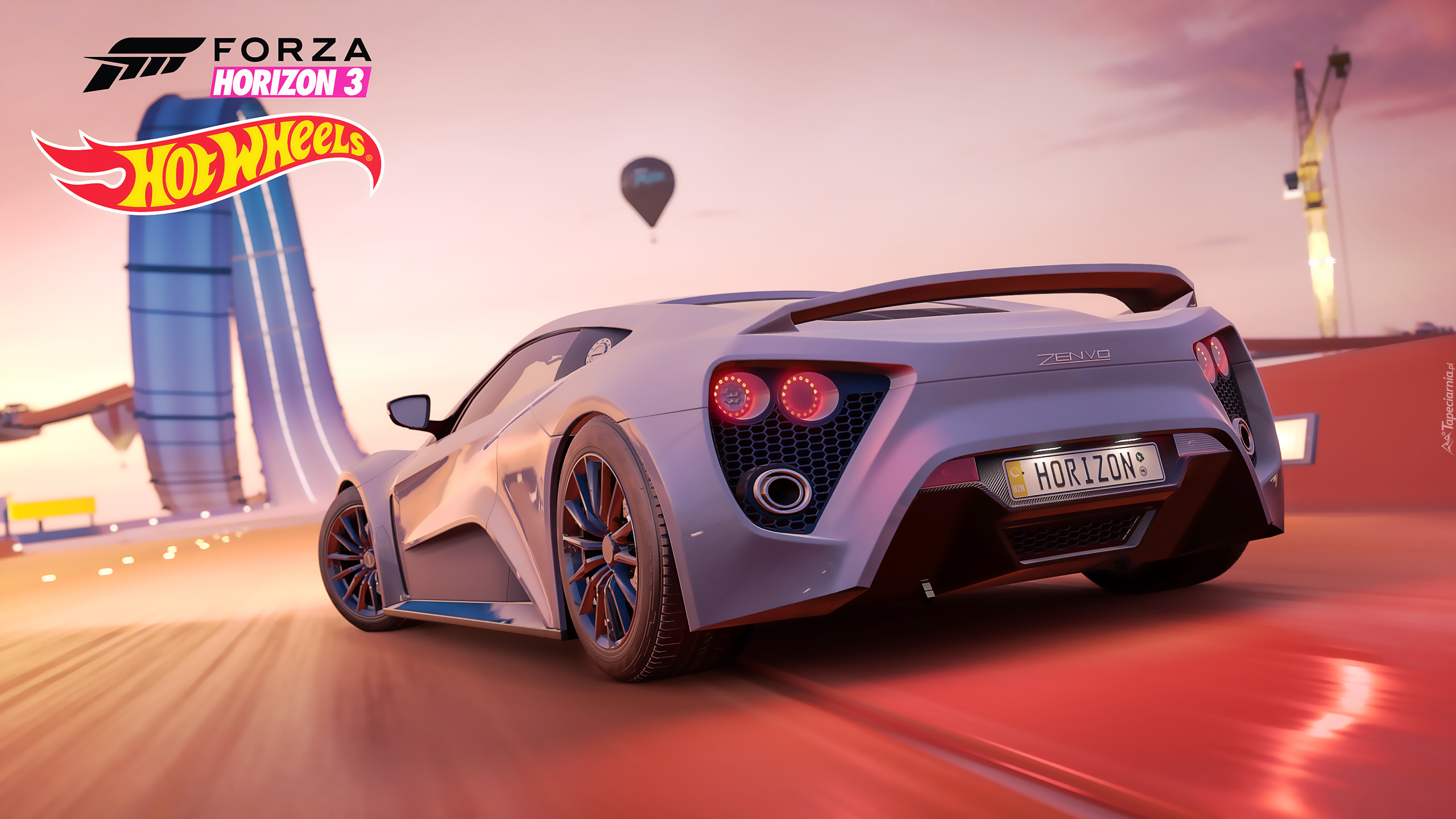 Gra, Forza Horizon 3, Hot Wheels, Zenvo, Tył, Plakat
