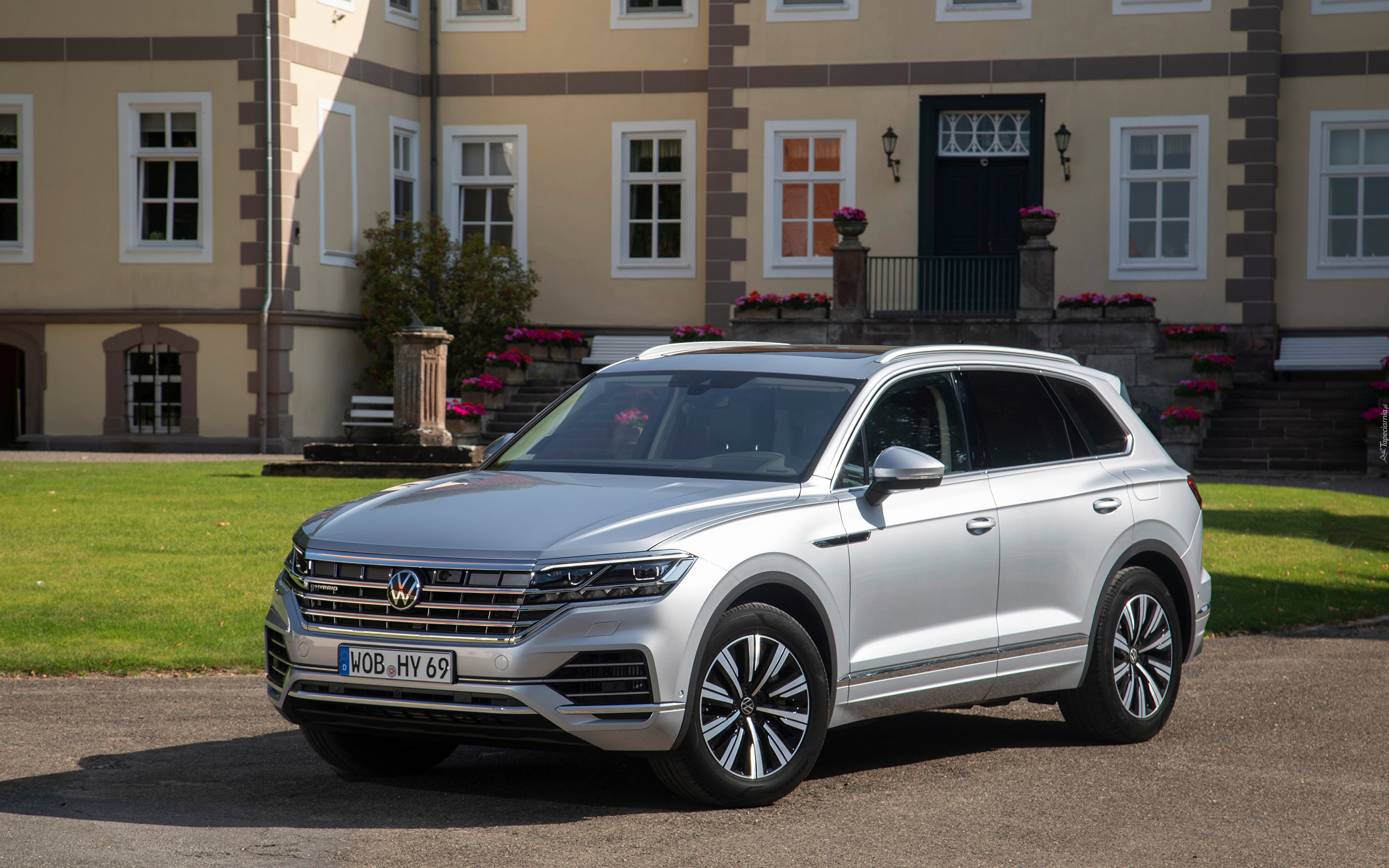 Srebrny, Volkswagen Touareg, 2020