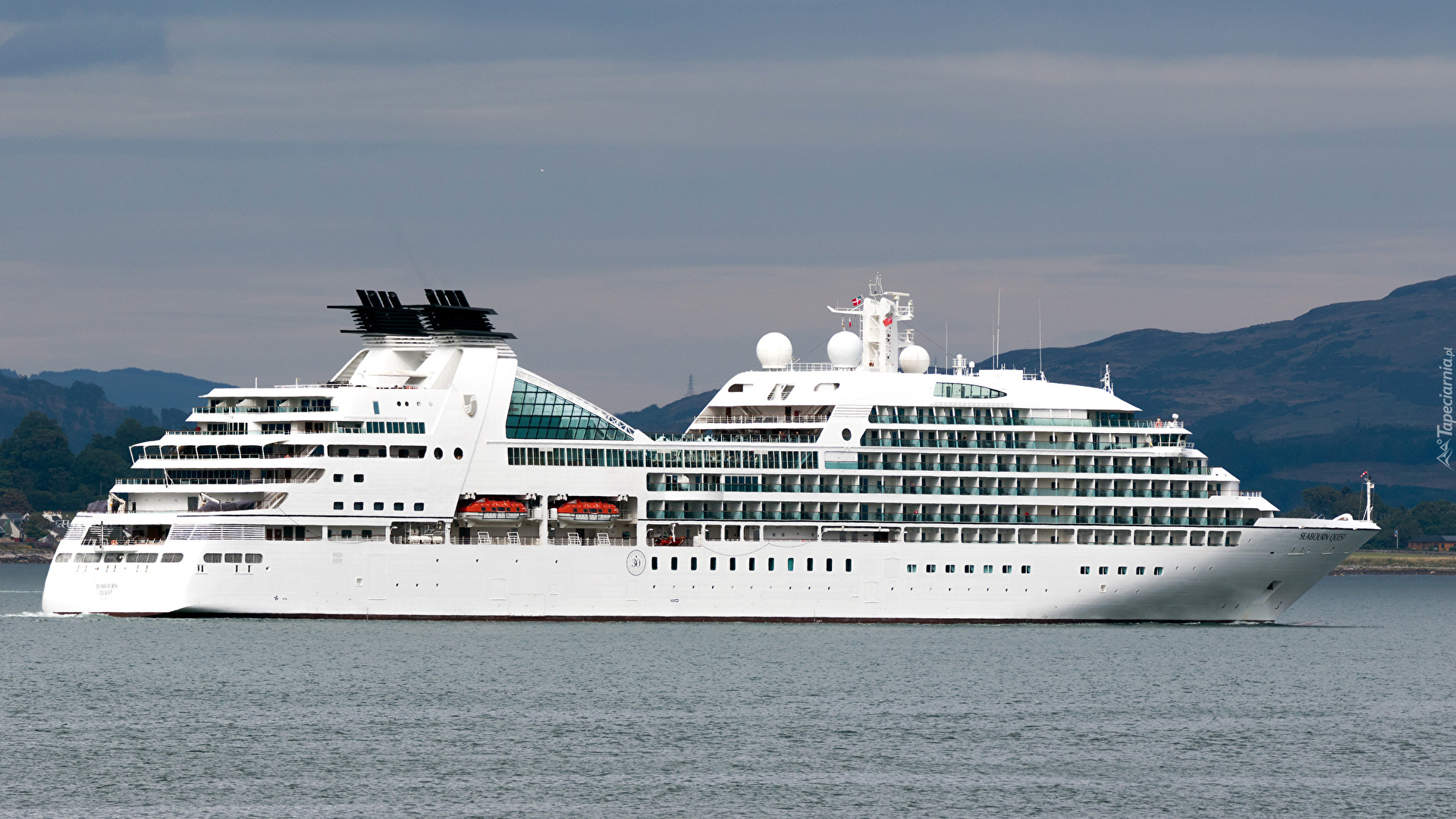 Statek pasażerski, Wycieczkowy, Liniowiec, MV Seabourn Quest, Morze