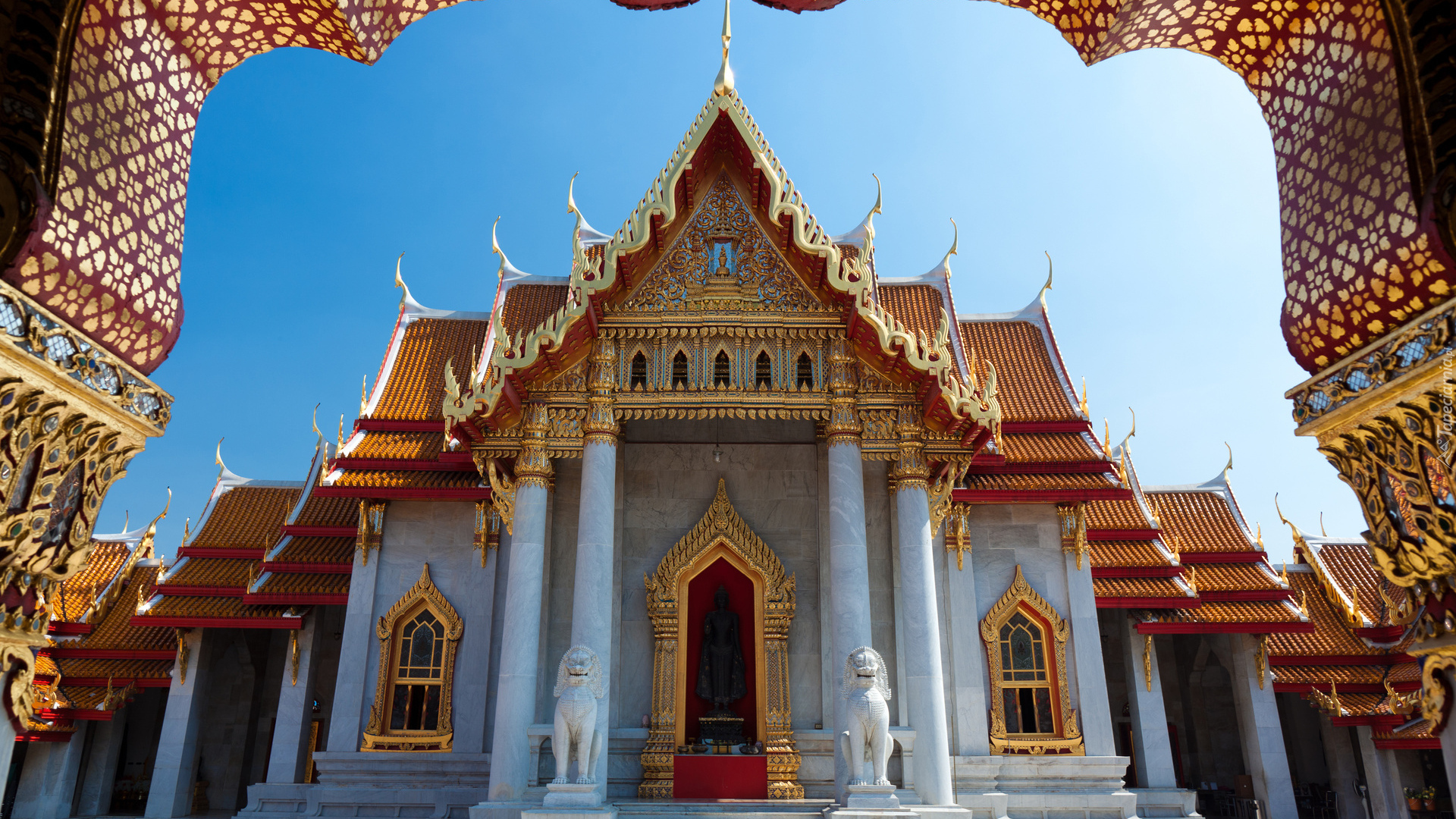 Tajlandia, Bangkok, Świątynia, Wat Benchamabophit