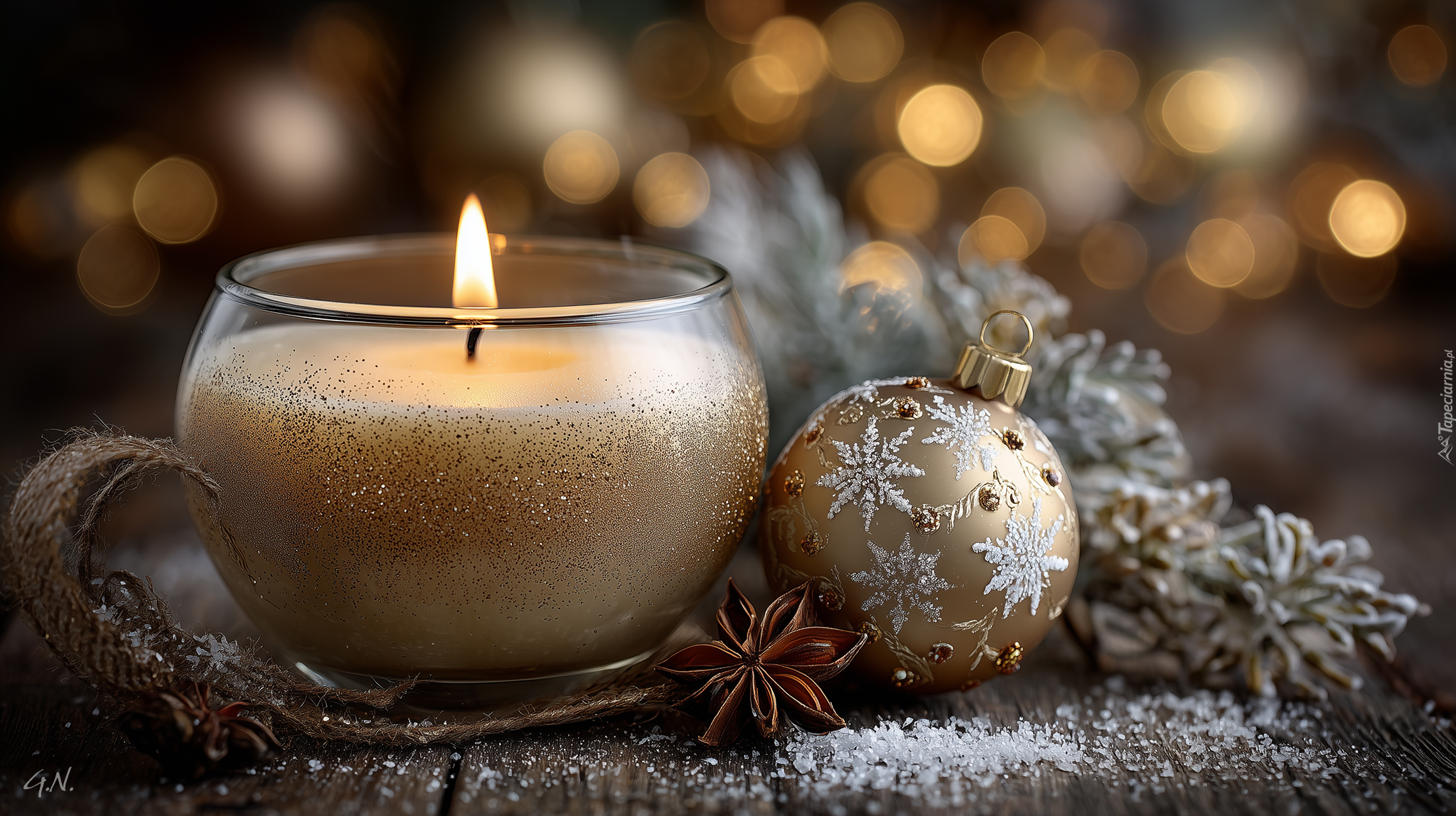 Świeca, Bombka, Anyż, Bombka, Świąteczne, Grafika AI