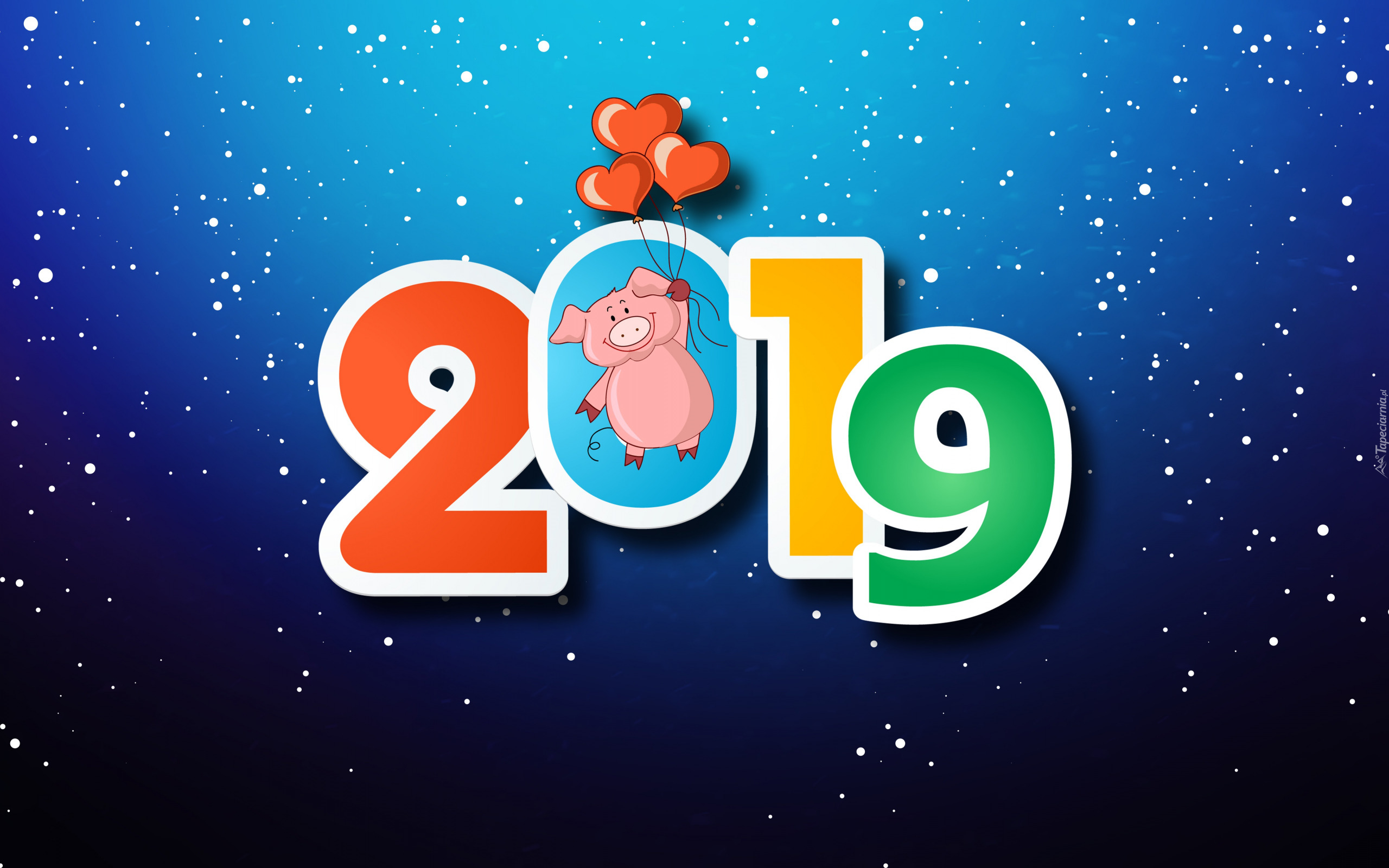 Nowy Rok, 2019, Świnka, Baloniki