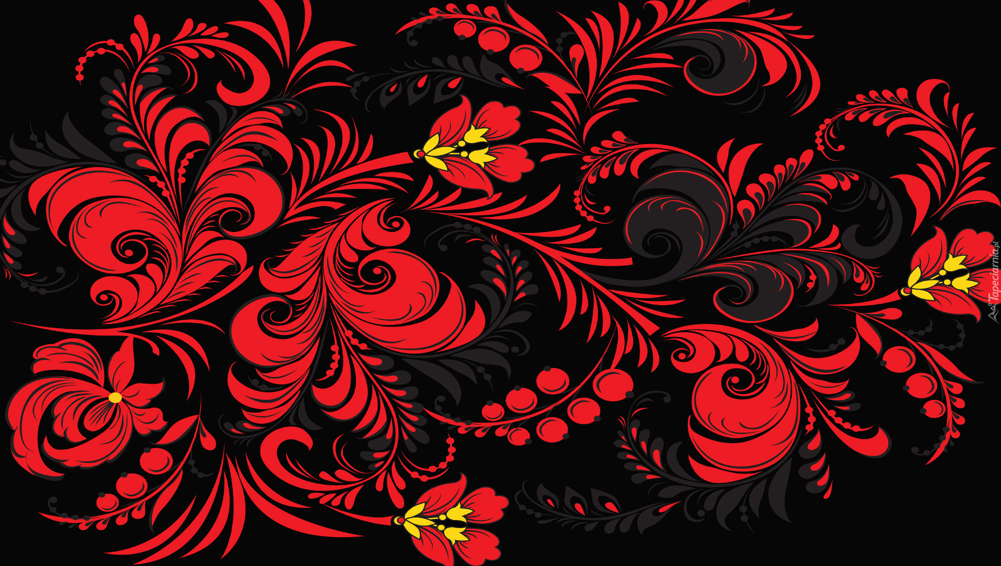 Kwiaty, Czerwone, Liście, Tekstura