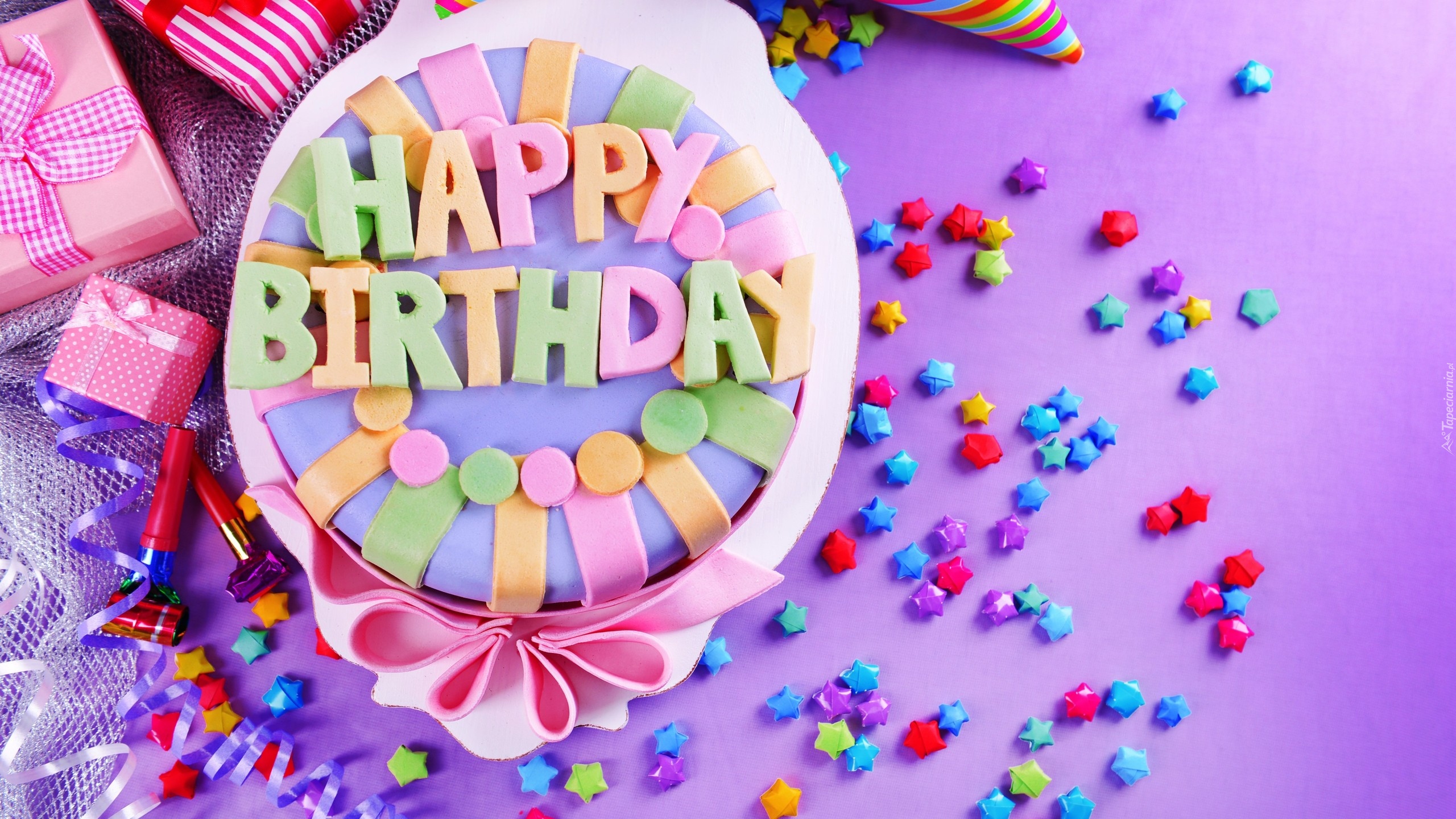 Tort, Urodziny, Prezenty, Akcesoria, Urodzinowe, Napis, Happy, Birthday