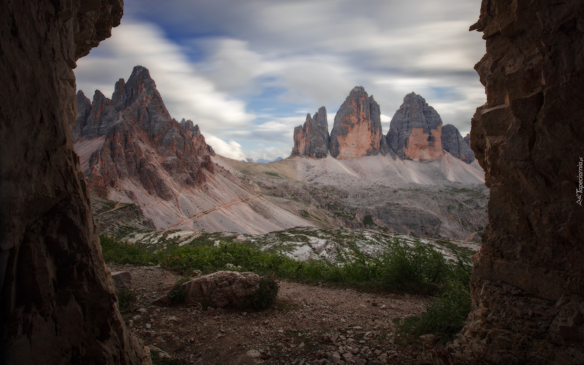 Góry, Masyw, Tre Cime di Lavaredo, Dolomity, Włochy