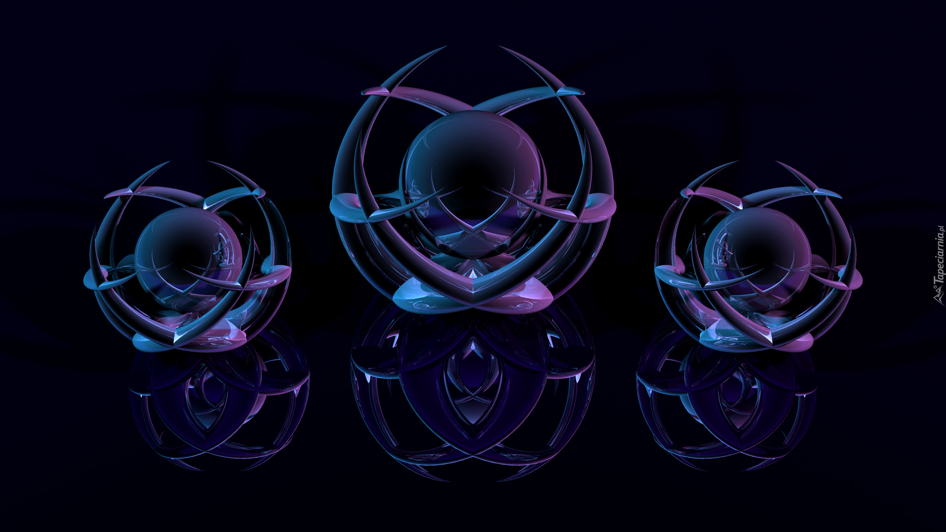 Grafika 3D, Niebiesko-fioletowa