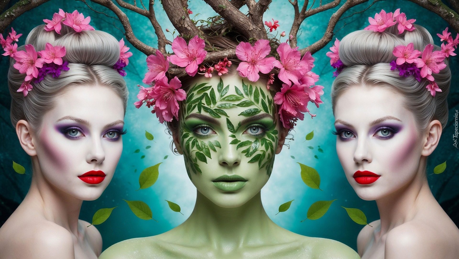 Trzy, Kobiety, Twarze