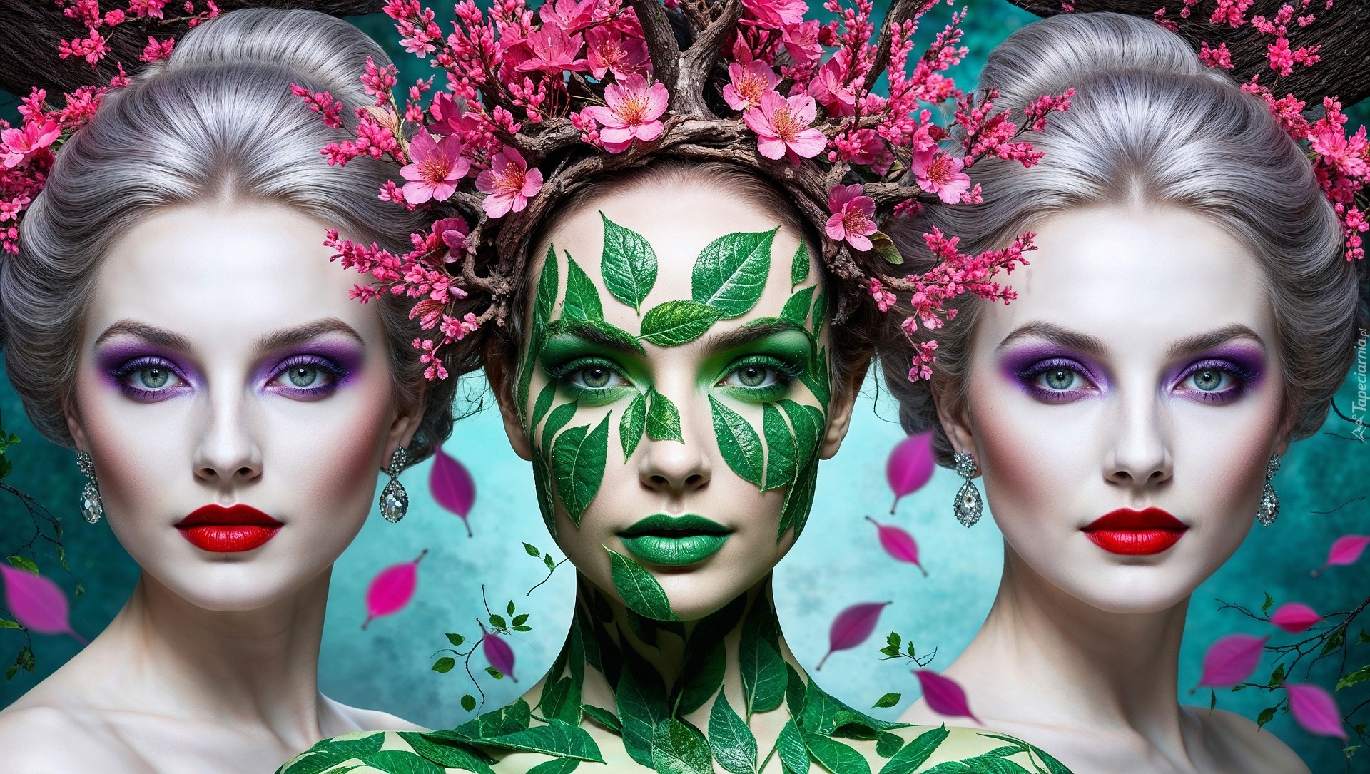 Trzy, Kobiety, Twarze