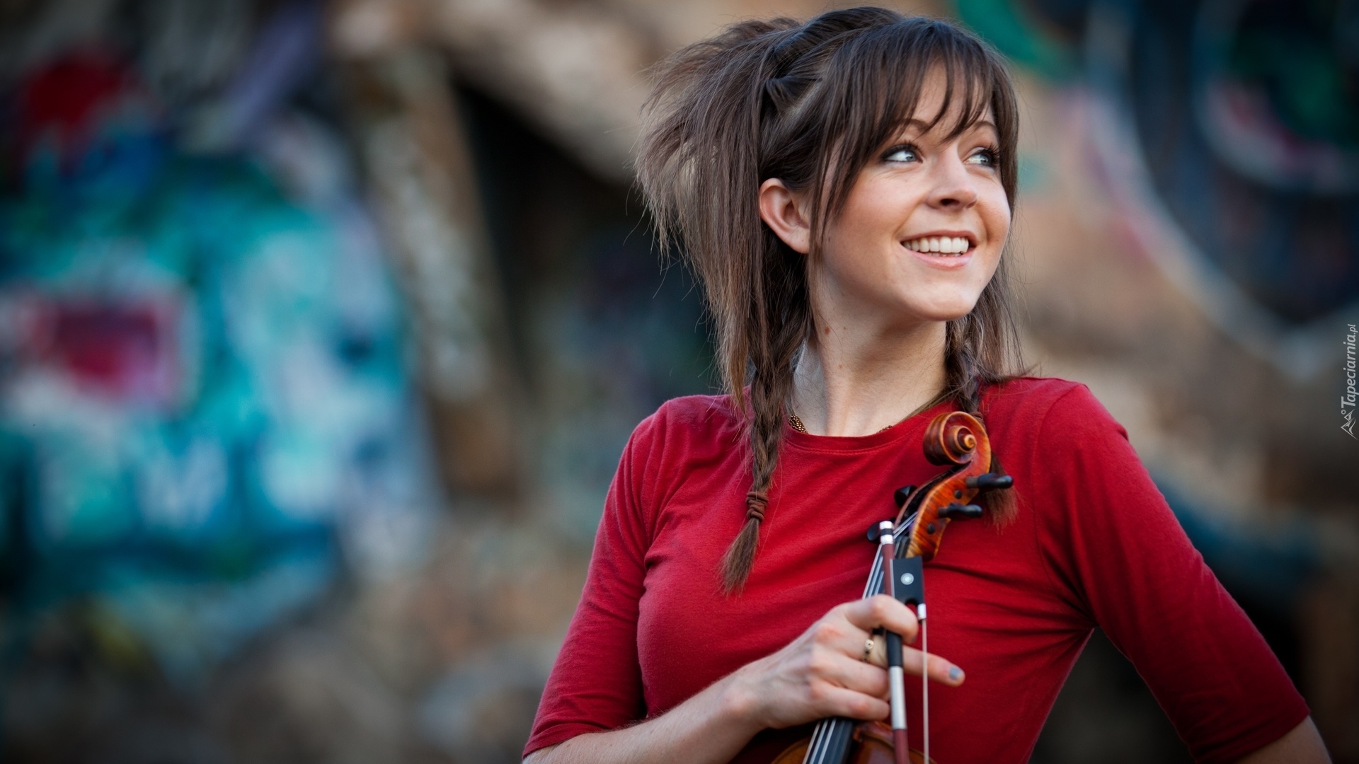 Uśmiechnięta, Skrzypaczka, Lindsey Stirling, Skrzypce