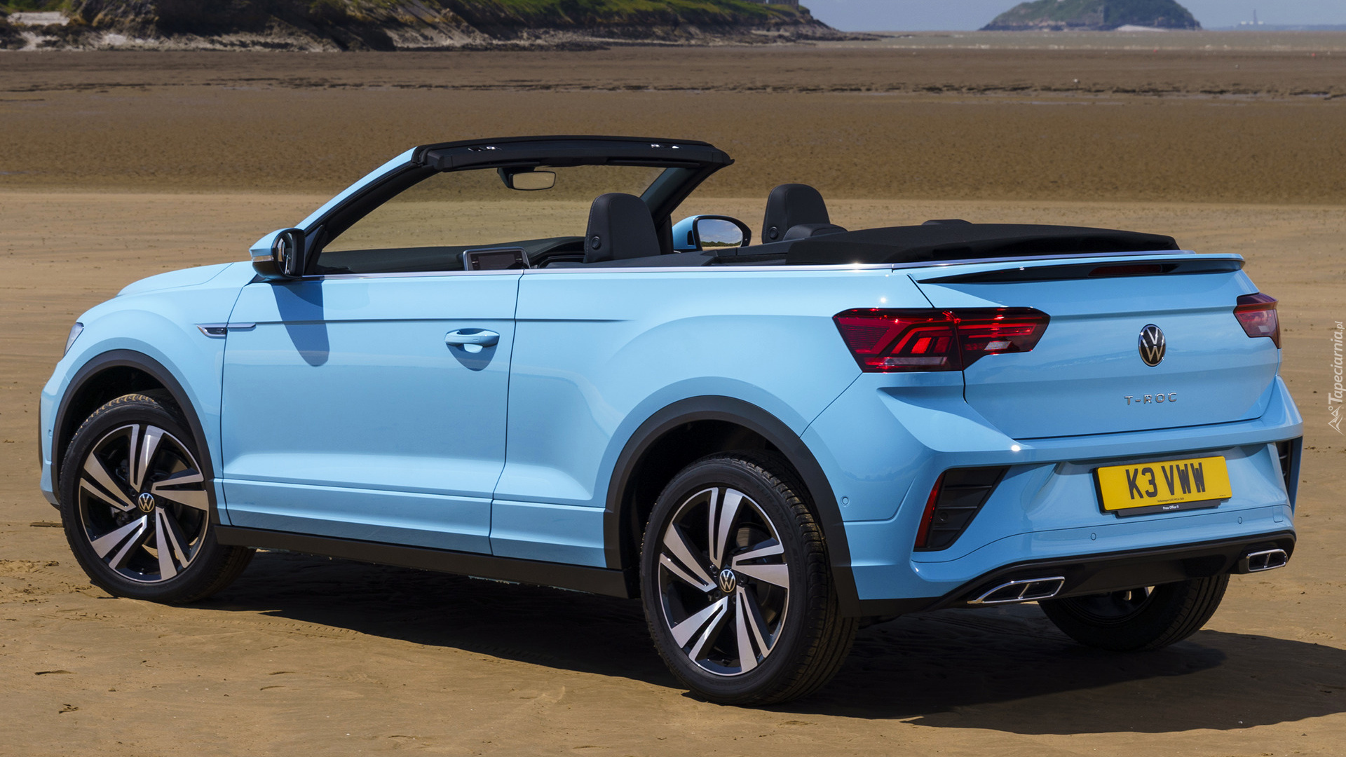 Niebieski, Volkswagen T-Roc Cabriolet R