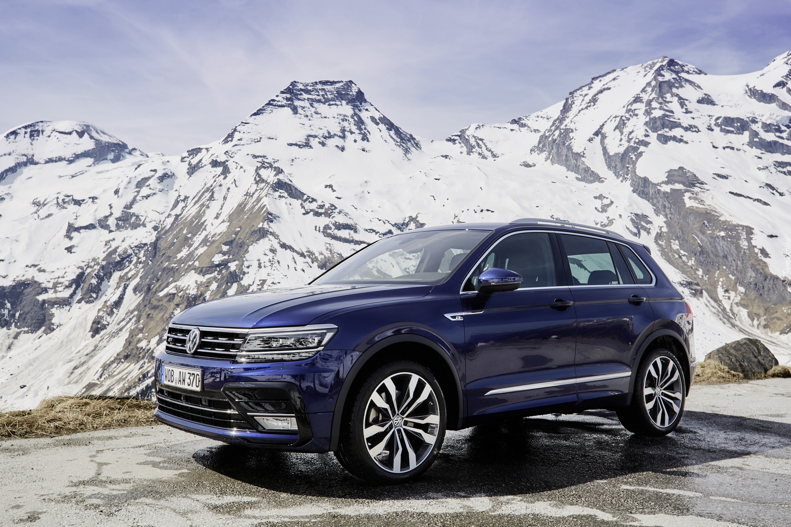 автомобиль синий volkswagen tiguan загрузить