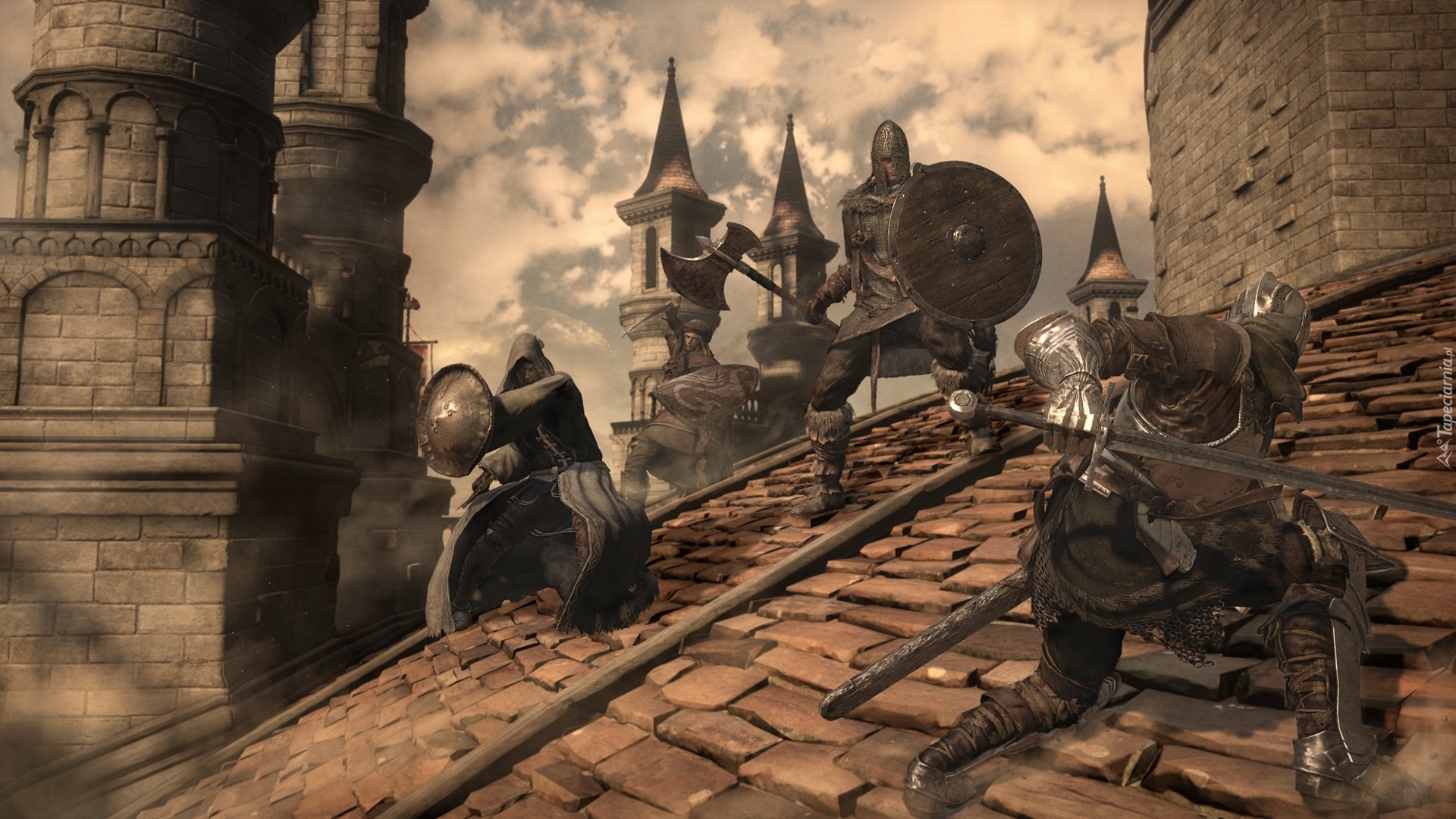 Postacie, Wojownik, Rycerz, Walka, Gra, Dark Souls 3