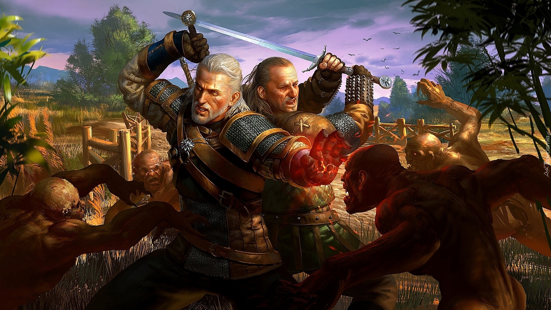 Gra, The Witcher 3 Wild Hunt, Wiedźmin 3 Dziki Gon, Postacie, Walka