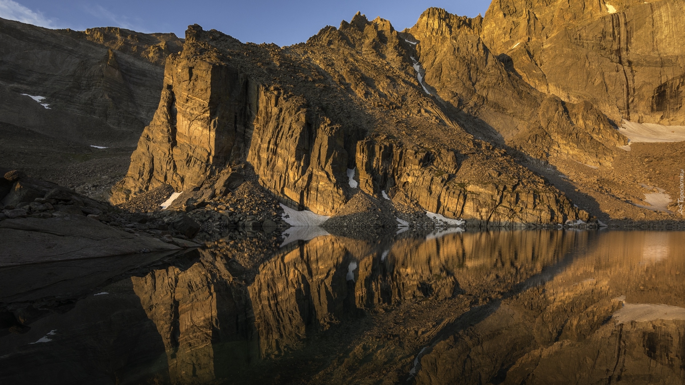 Stany Zjednoczone, Stan Kolorado, Park Narodowy Gór Skalistych, Góry, Jezioro Chasm Lake