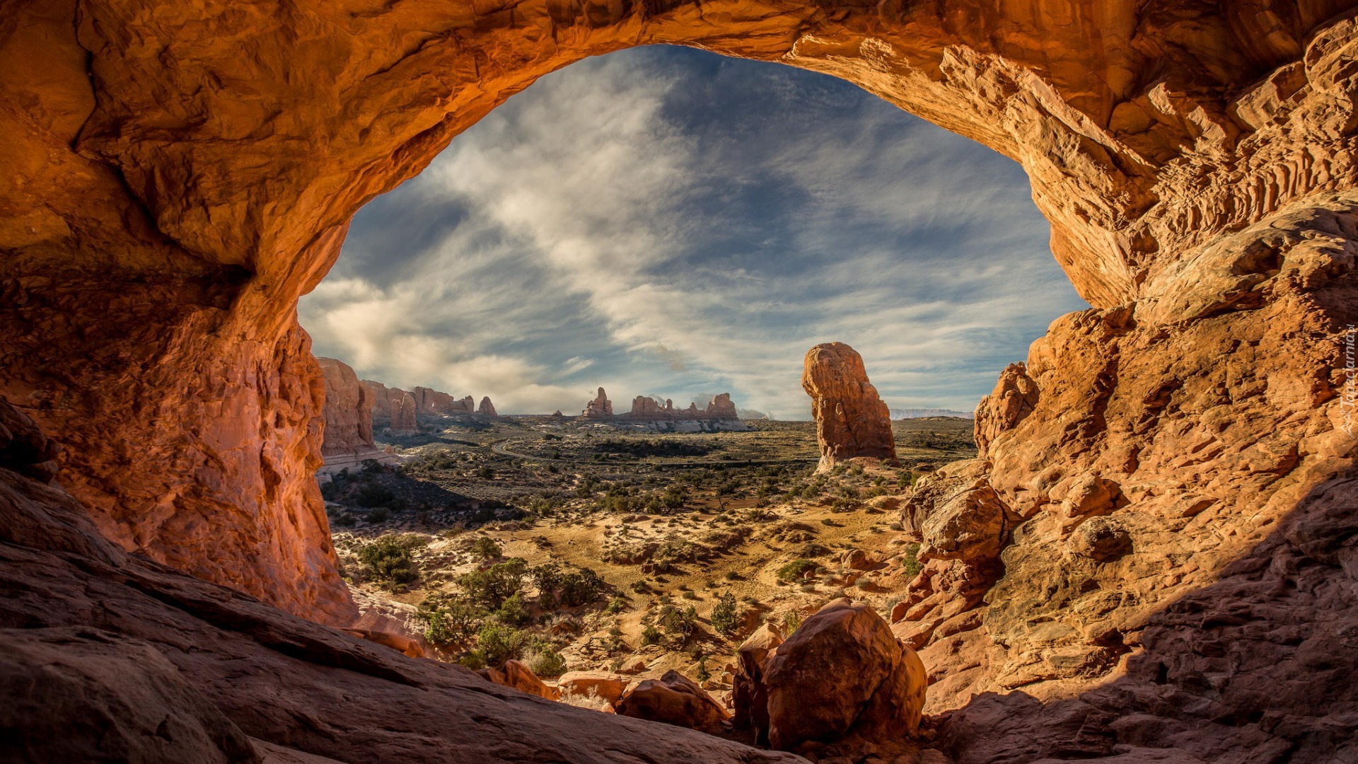 Stany Zjednoczone, Stan Utah, Park Narodowy Arches, Kanion, Skała