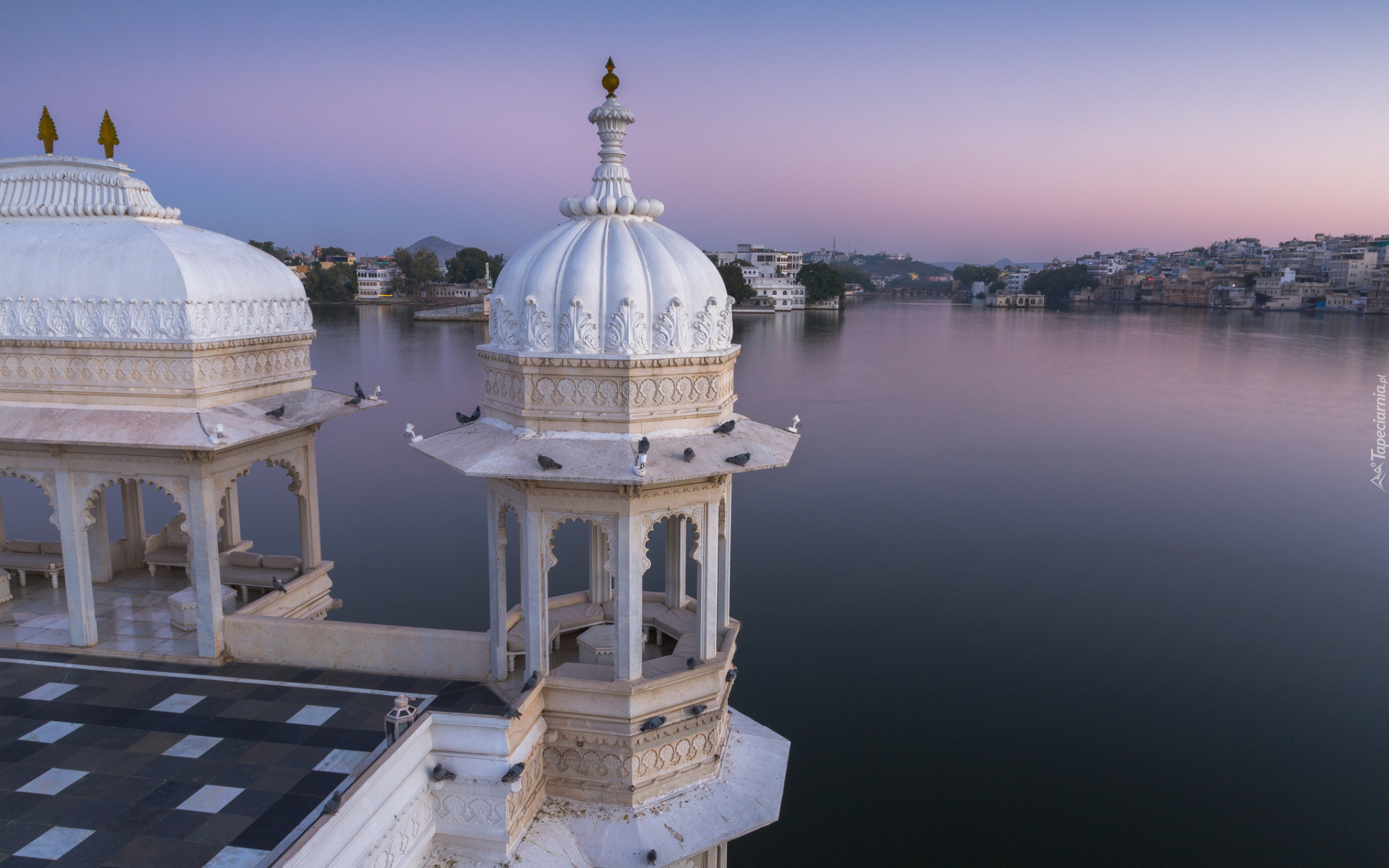 Indie, Stan, Radżastan, Udaipur, Hotel, Taj Lake Palace, Jezioro Pichola, Udajpur, Stan Radżastan, Indie