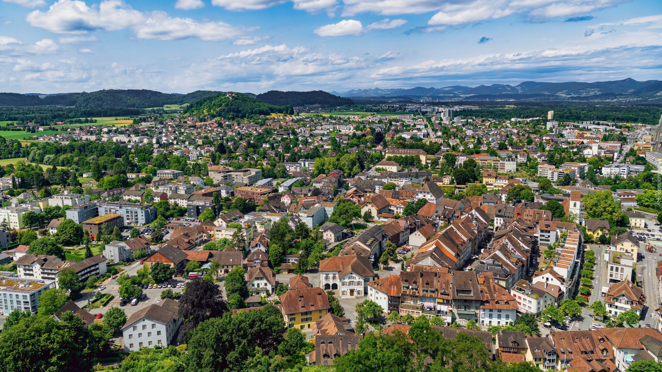 Szwajcaria, Miasto, Liestal, Domy